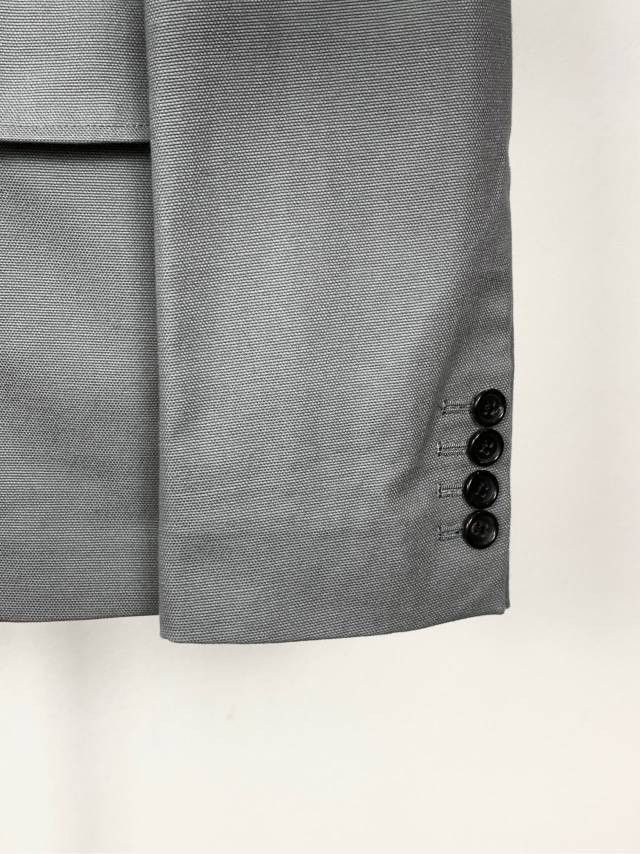 Thom Browne Thom Browne Grey Cut-Out 4-Bar Blazer (1) Size 40R - 2 Thumbnail