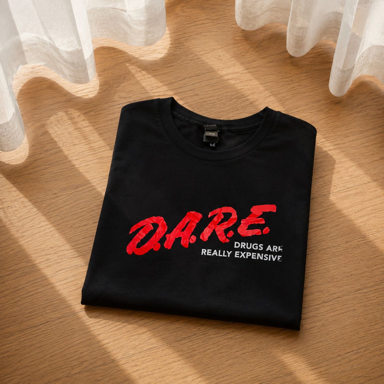 D.A.R.E D.A.R.E Drugs All Really Expensive Tee Shirt ( L ) Size US L / EU 52-54 / 3 - 4 Thumbnail