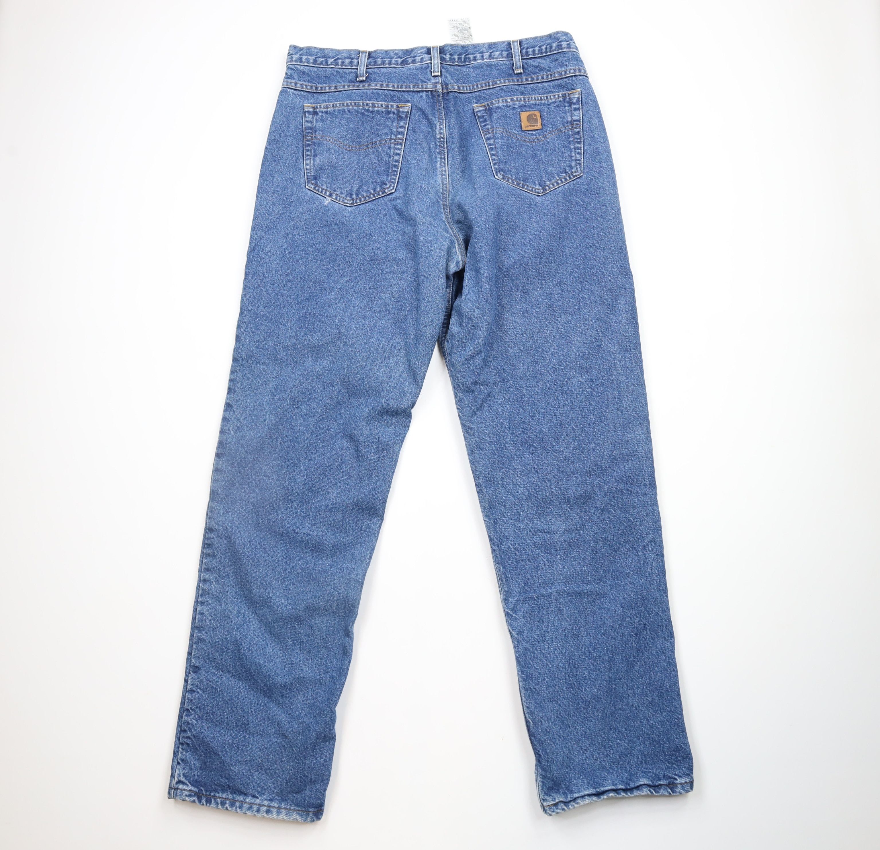 Carhartt × Vintage Vintage Y2K 2004 Carhartt Out Flannel Lined Denim Jeans Size US 38 / EU 54 - 10 Thumbnail