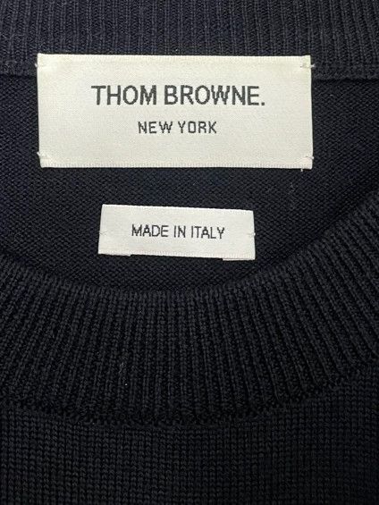 Thom Browne Thom browne Tibetan blue color striped wool round-neck swea Size US XL / EU 56 / 4 - 5 Thumbnail