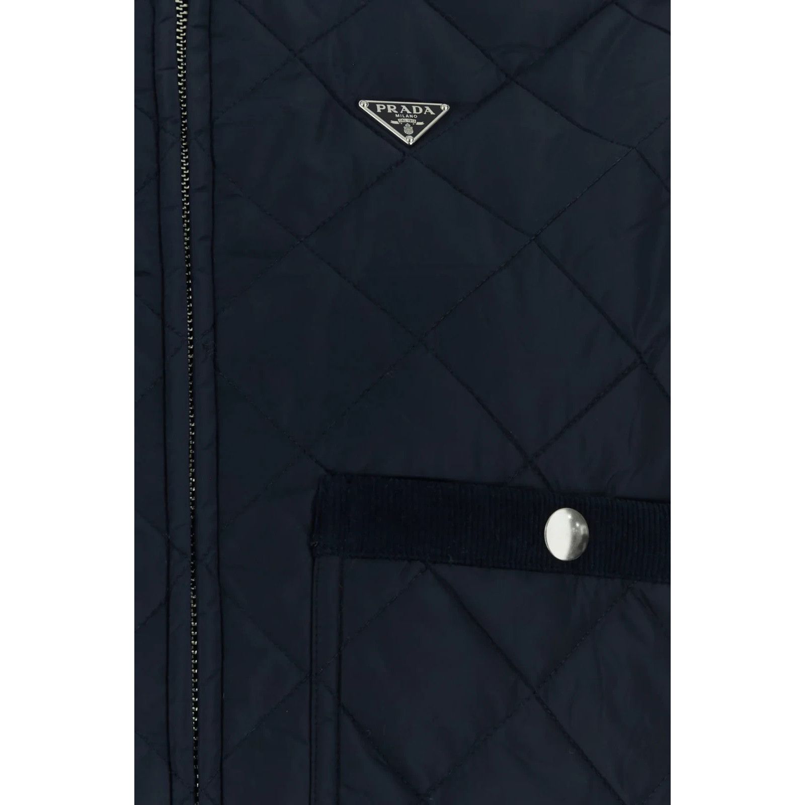 Prada PRADA Navy Blue Re-Nylon Sleevless Jacket New And Authentic Size M / US 6-8 / IT 42-44 - 3 Thumbnail