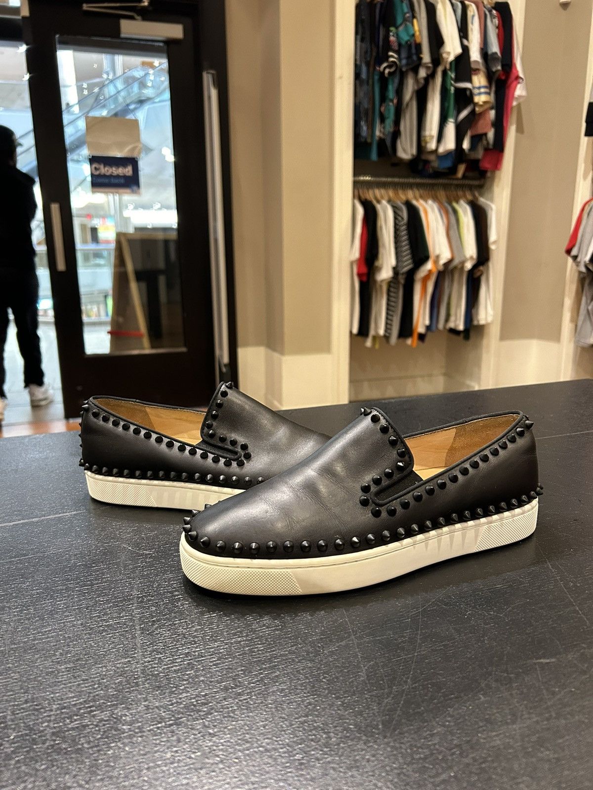 Christian Louboutin Christian Louboutin Spiked Roller Boat Flat Sneaker Size US 6 / EU 39 - 2 Thumbnail