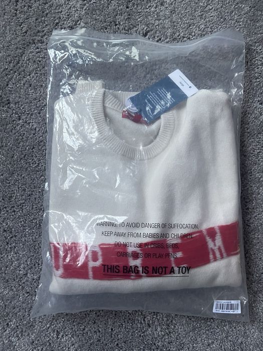 Supreme Supreme inside out logo sweater | Grailed