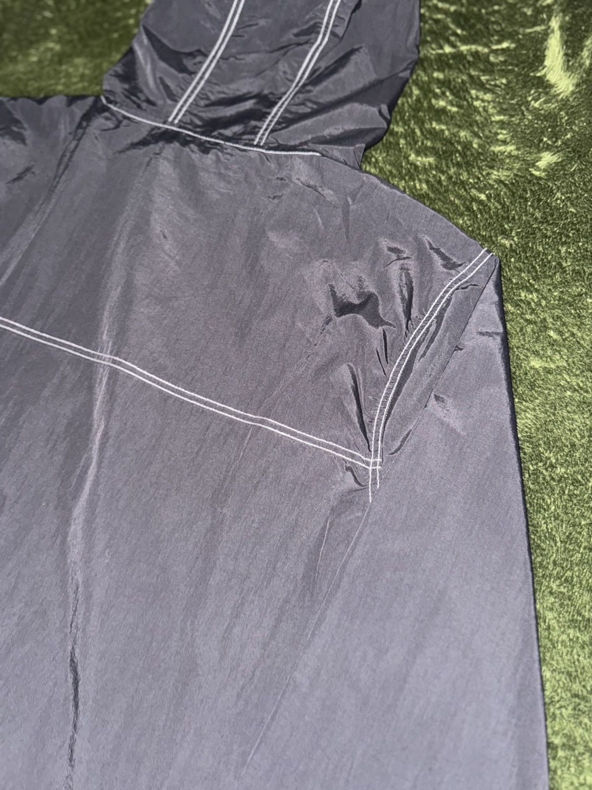 Stussy [XL] stussy stitched detail nylon hood anorak jacket black Size US XL / EU 56 / 4 - 10 Thumbnail