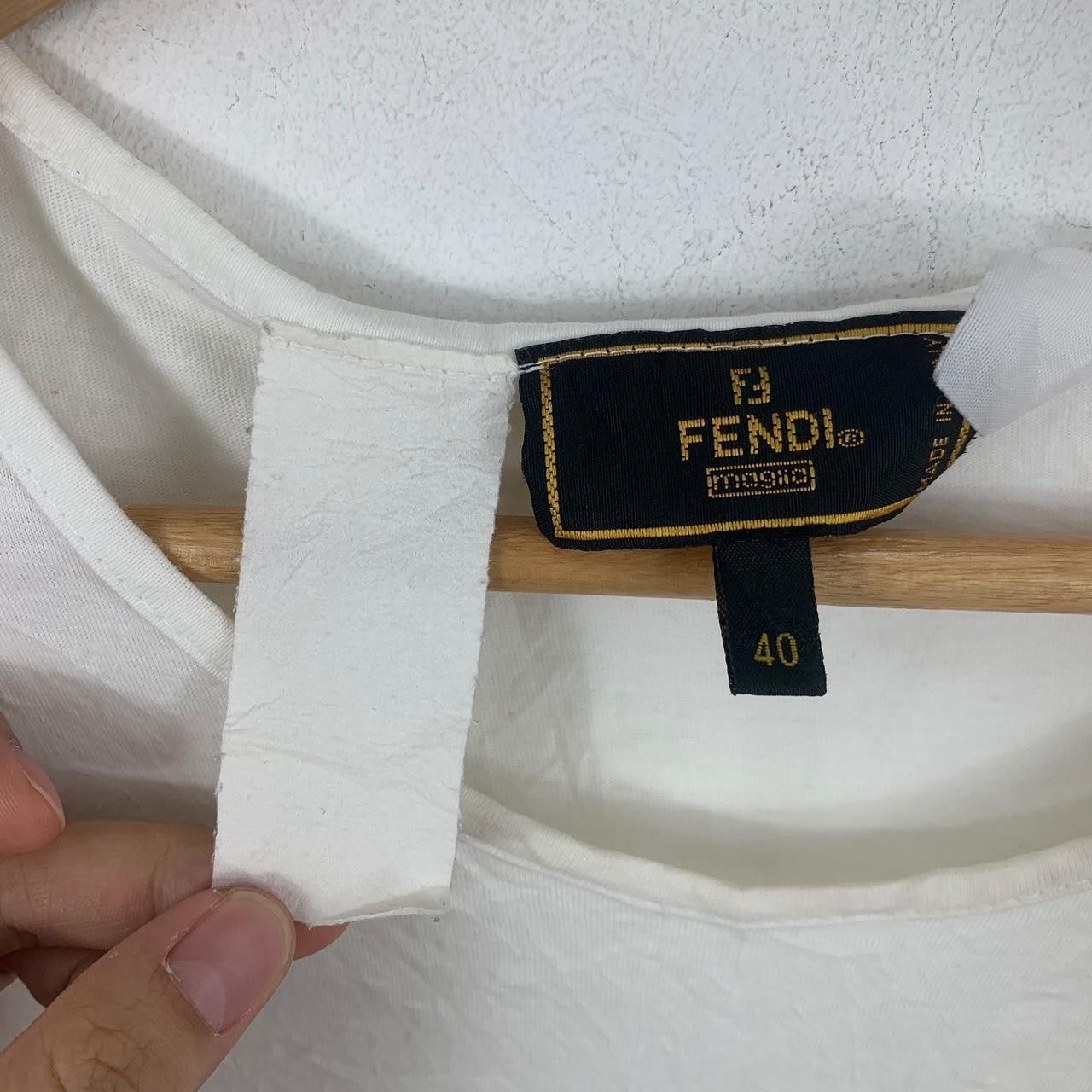 Fendi Vintage FENDI MAGLIA ZUCCA Monogram Collection Blouse Tee Size M / US 6-8 / IT 42-44 - 3 Thumbnail