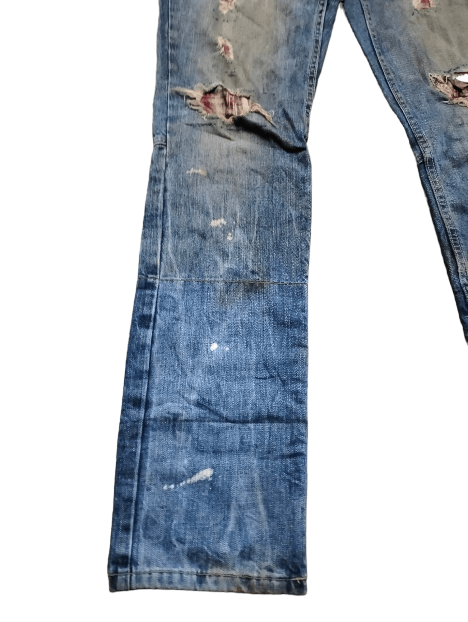 PPFM Flare PPFM Distressed Custom Pants Design Punk Style Size US 32 / EU 48 - 3 Thumbnail