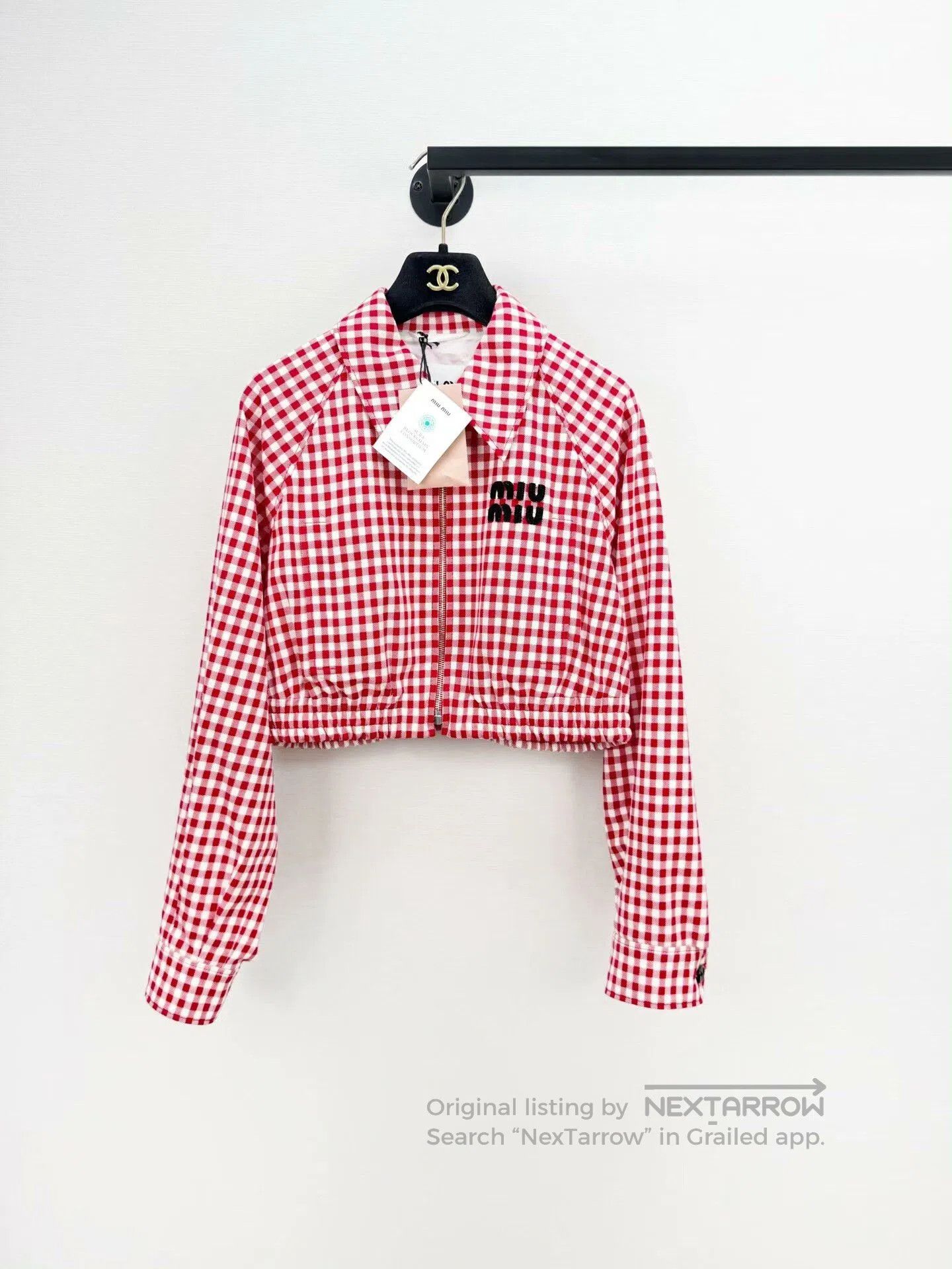 Miu Miu miu miu red and white checkered jacket. Size US M / EU 48-50 / 2 - 1 Thumbnail