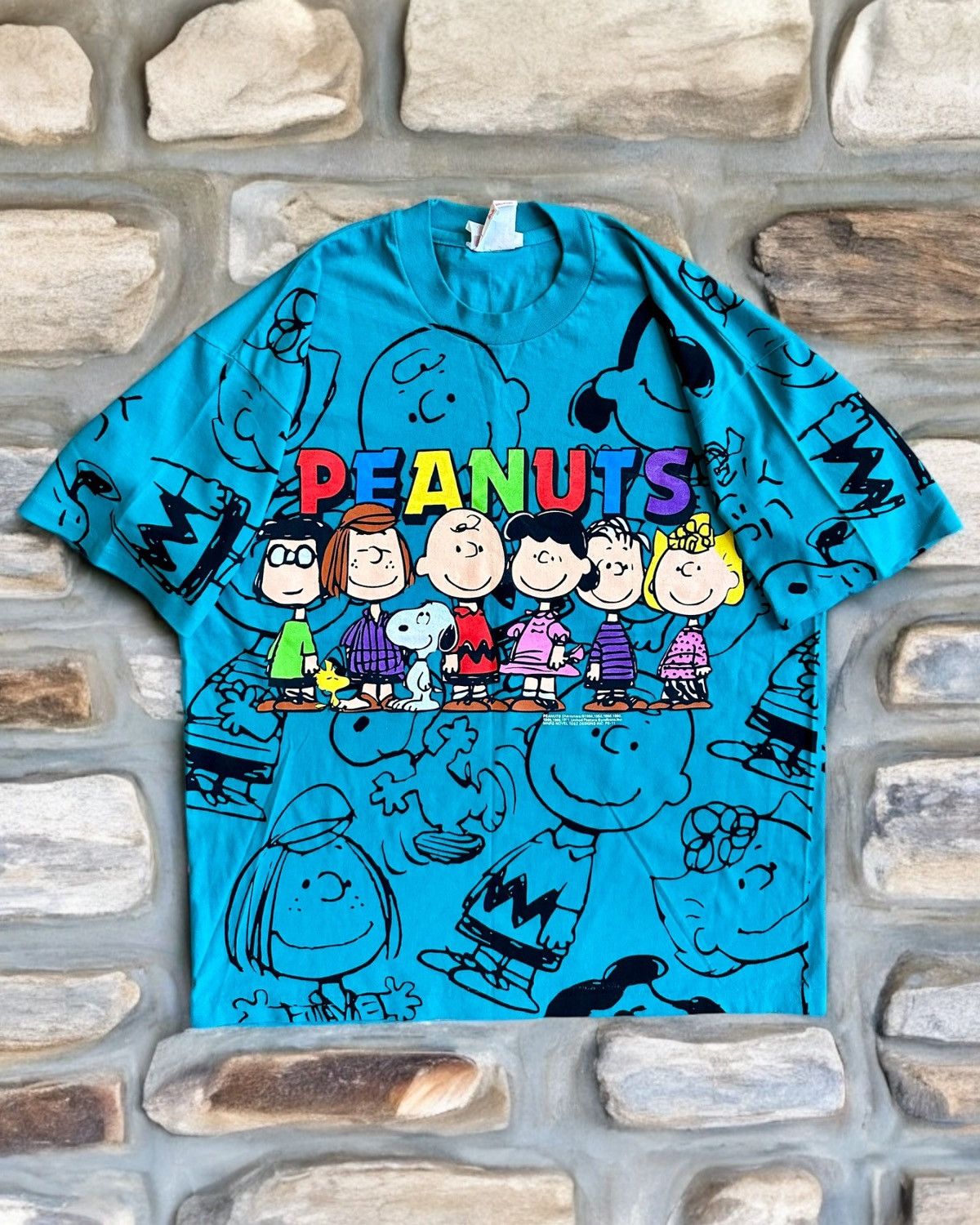 Vintage 1971 Charlie Brown Peanuts Characters Tee Size US XL / EU 56 / 4 - 1 Thumbnail