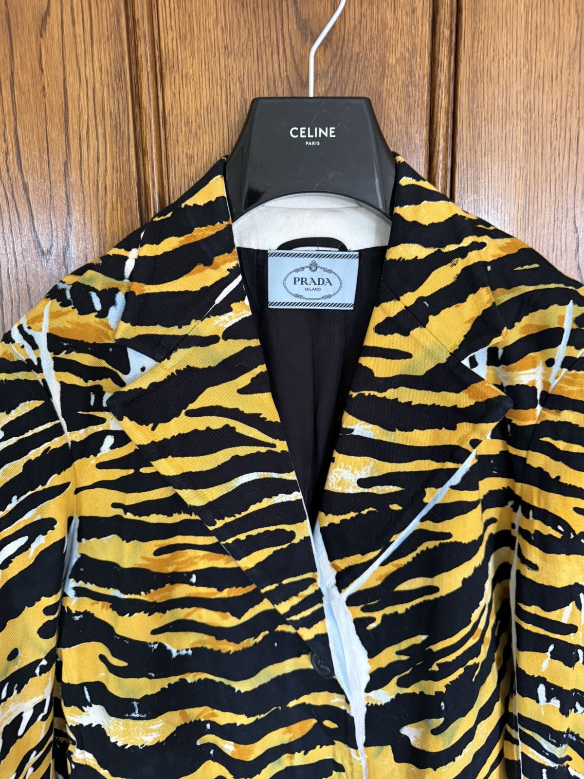 Prada SS18 Prada come on in tiger coat Archive grail coat jacket Size US S / EU 44-46 / 1 - 16 Thumbnail