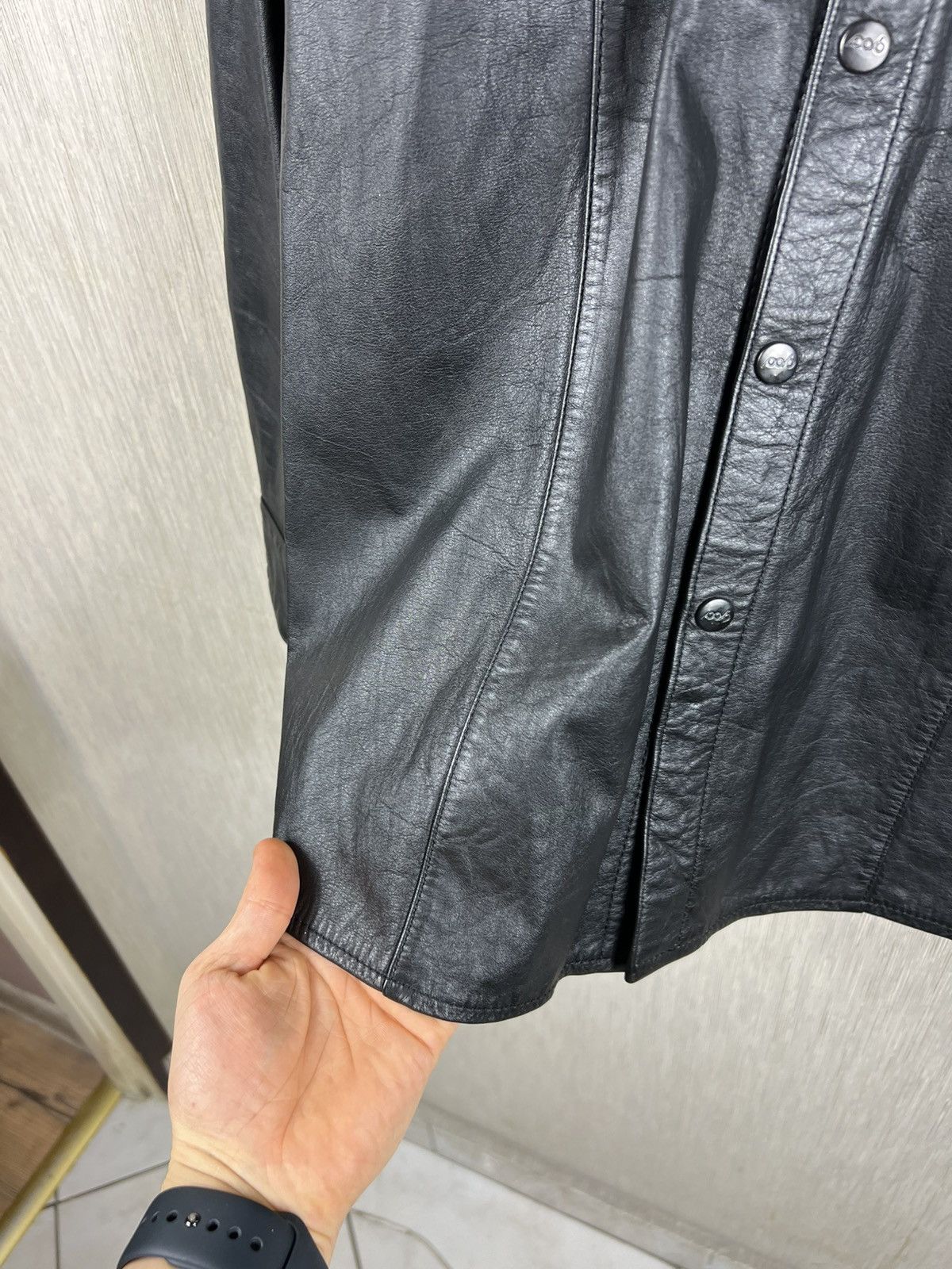 Guidi Vintage 90s avant garde leather shirt button up with pocket Size US M / EU 48-50 / 2 - 11 Thumbnail
