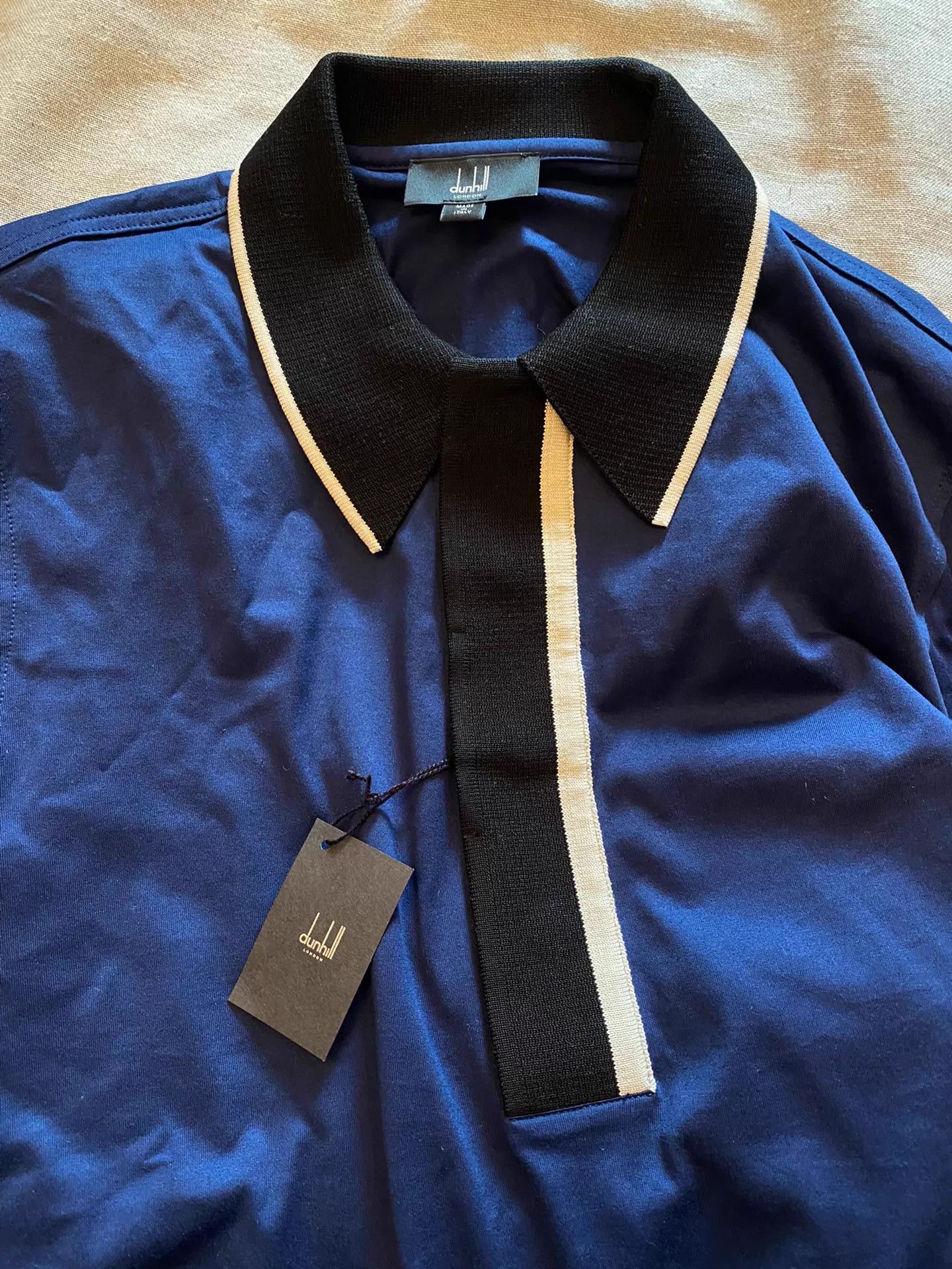 Alfred Dunhill dunhill long sleeve silk-cotton polo new old money Size US S / EU 44-46 / 1 - 6 Thumbnail