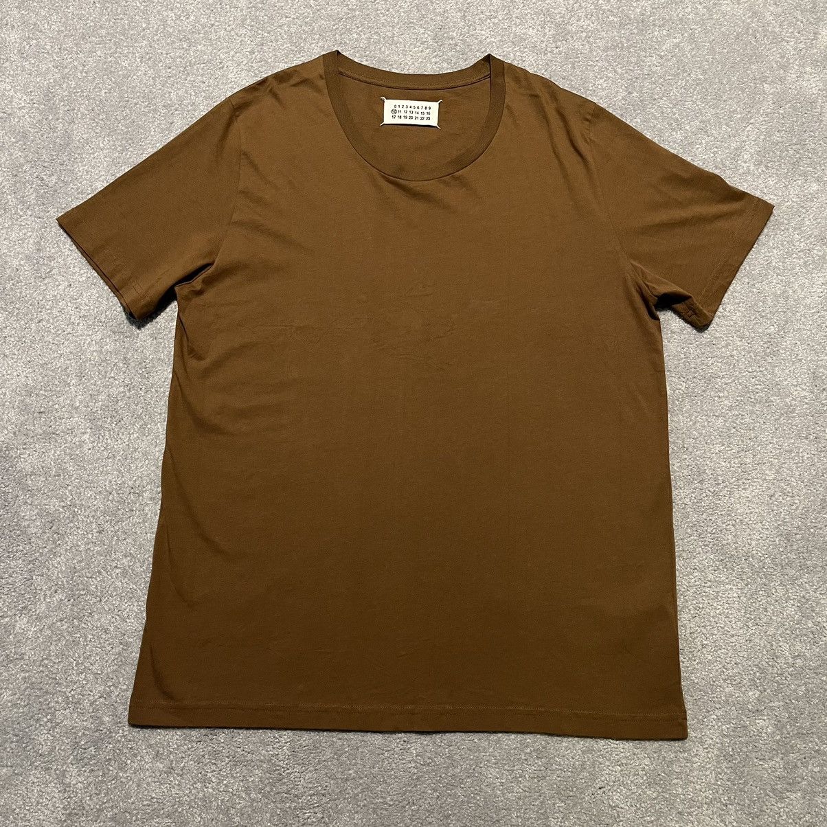 image of Blank Maison Margiela Paris Brown Basic Essential Brown Tee Shirt, Men's (Size XL)