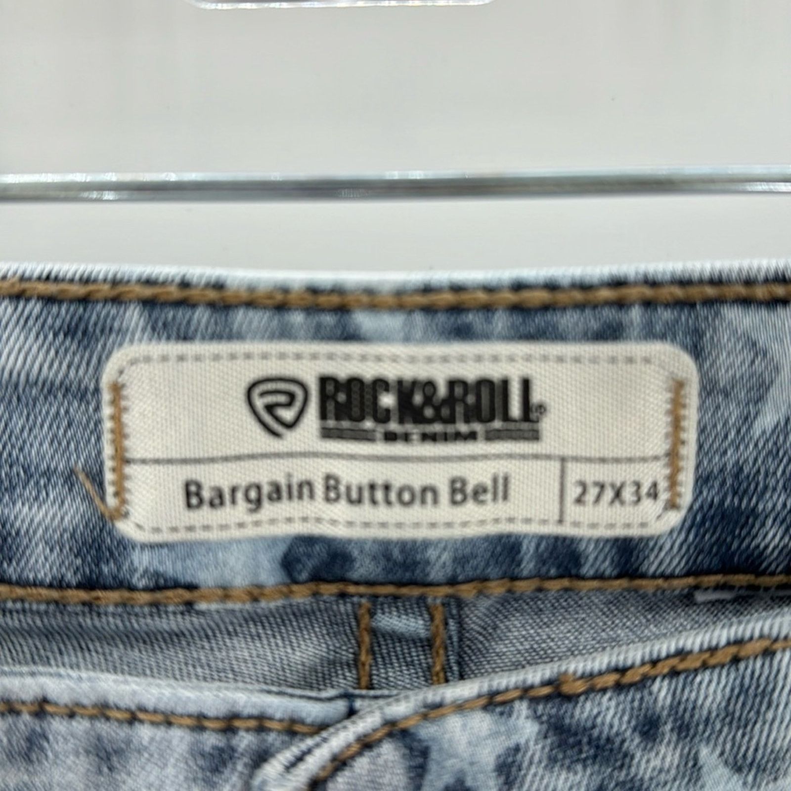 Other Rock & Roll Denim Star High Rise Bell-Bottom Jeans sz 27x34 Size 27" / US 4 / IT 40 - 7 Thumbnail