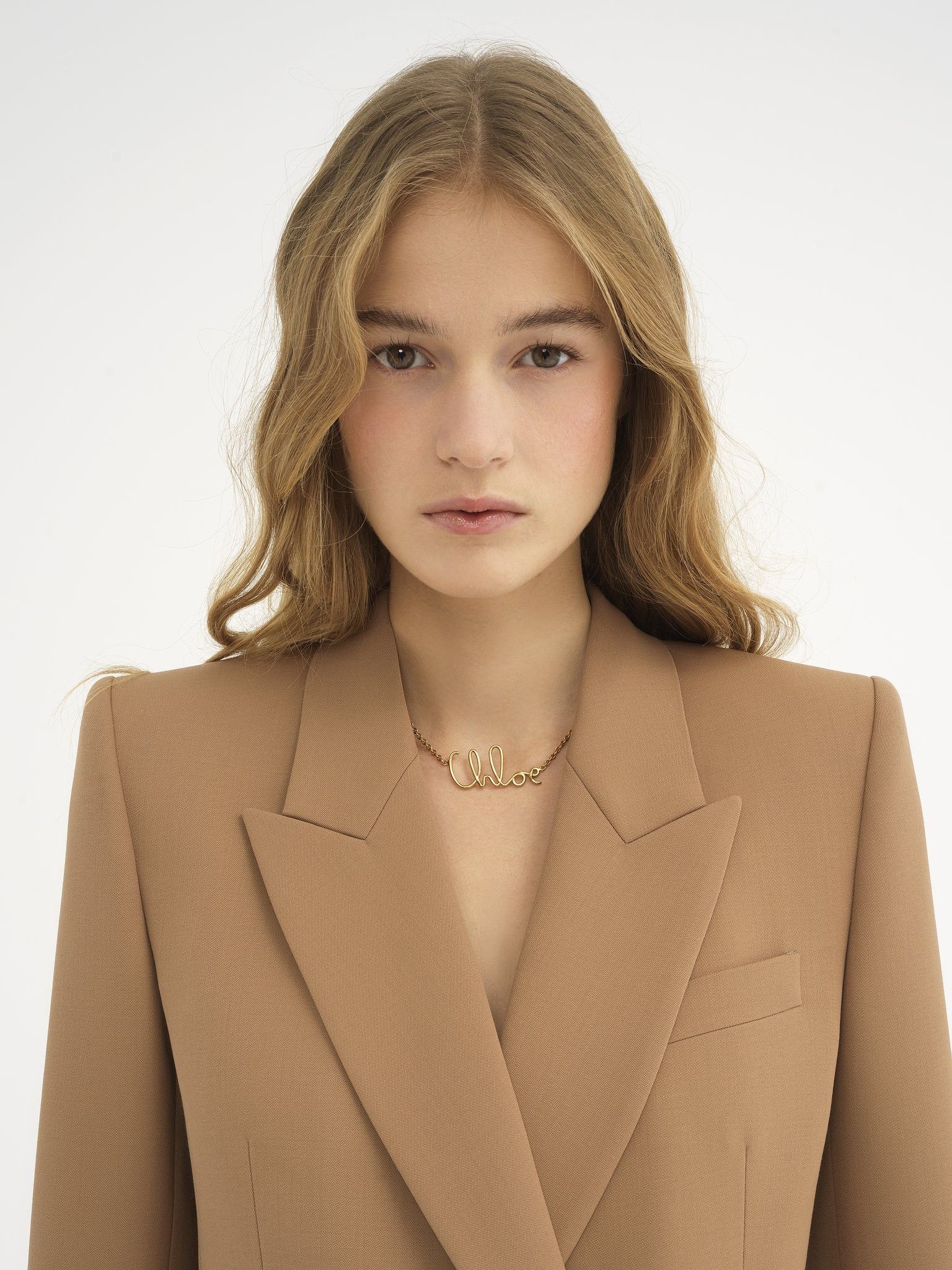 Chloe o1loc1c11025 Tailored Jacket in Coconut Brown Size L / US 10 / IT 46 - 5 Thumbnail