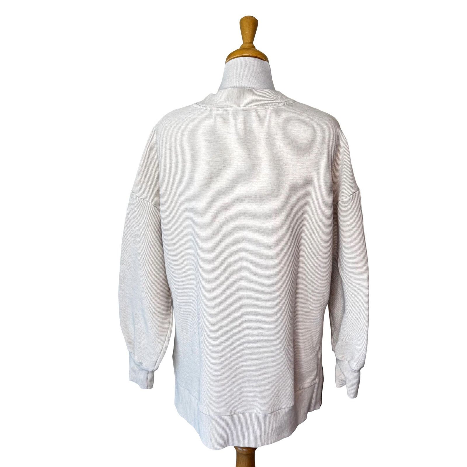 Varley VARLEY Mae Boyfriend Sweat in Egret Ottomon Size Medium Size M / US 6-8 / IT 42-44 - 3 Thumbnail