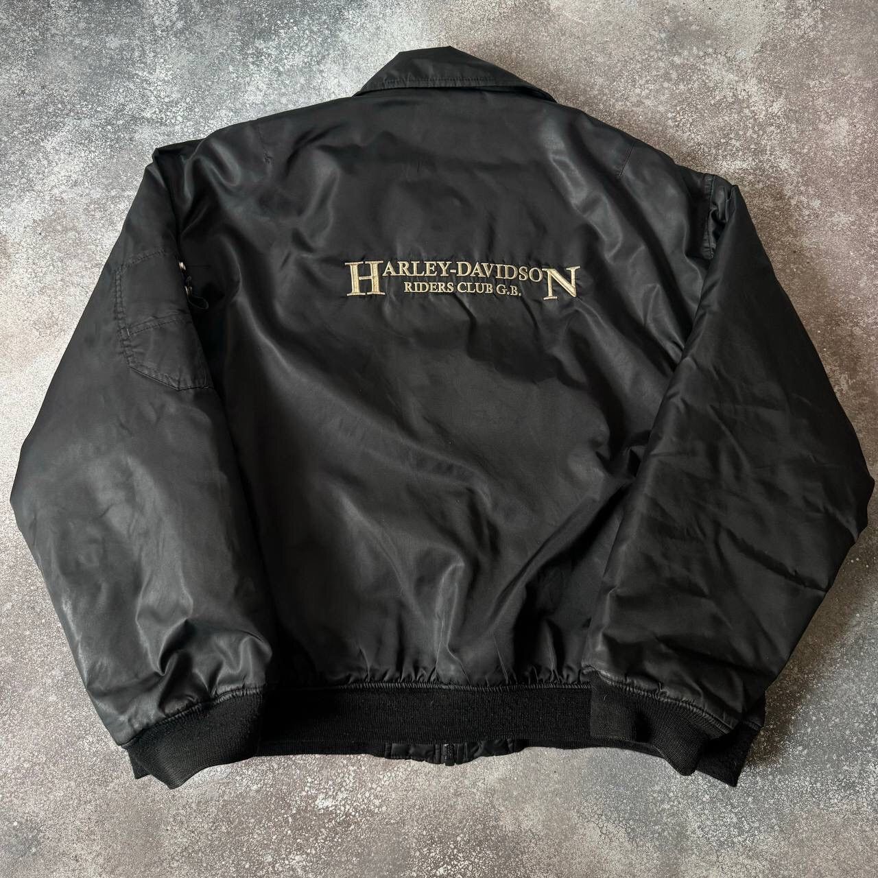 Harley Davidson Harley Davidson Vintage MA-1 Bomber Jacket Size US XL / EU 56 / 4 - 3 Thumbnail