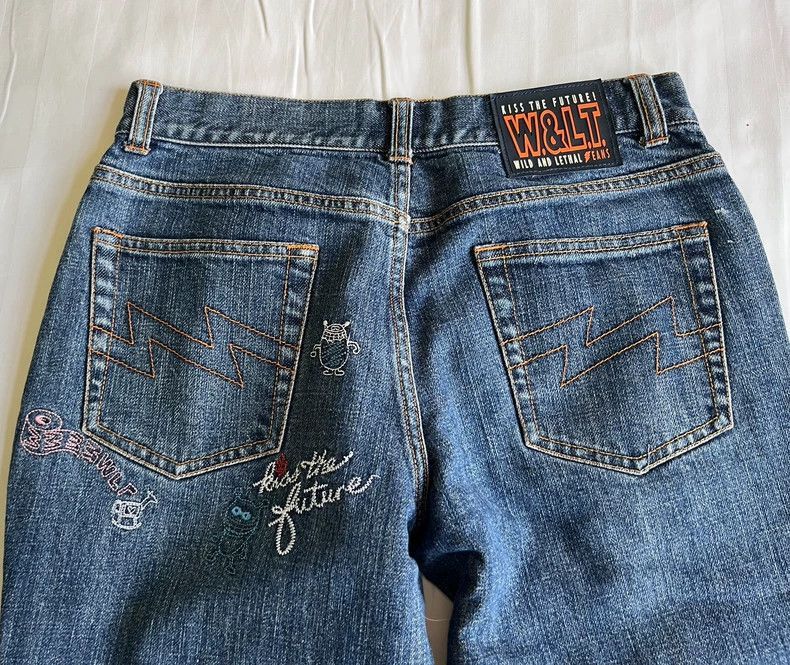 Walter Van Beirendonck Vintage Walter Van Beirendonck Embroidered Jeans-2506 Size 26" / US 2 / IT 38 - 9 Thumbnail