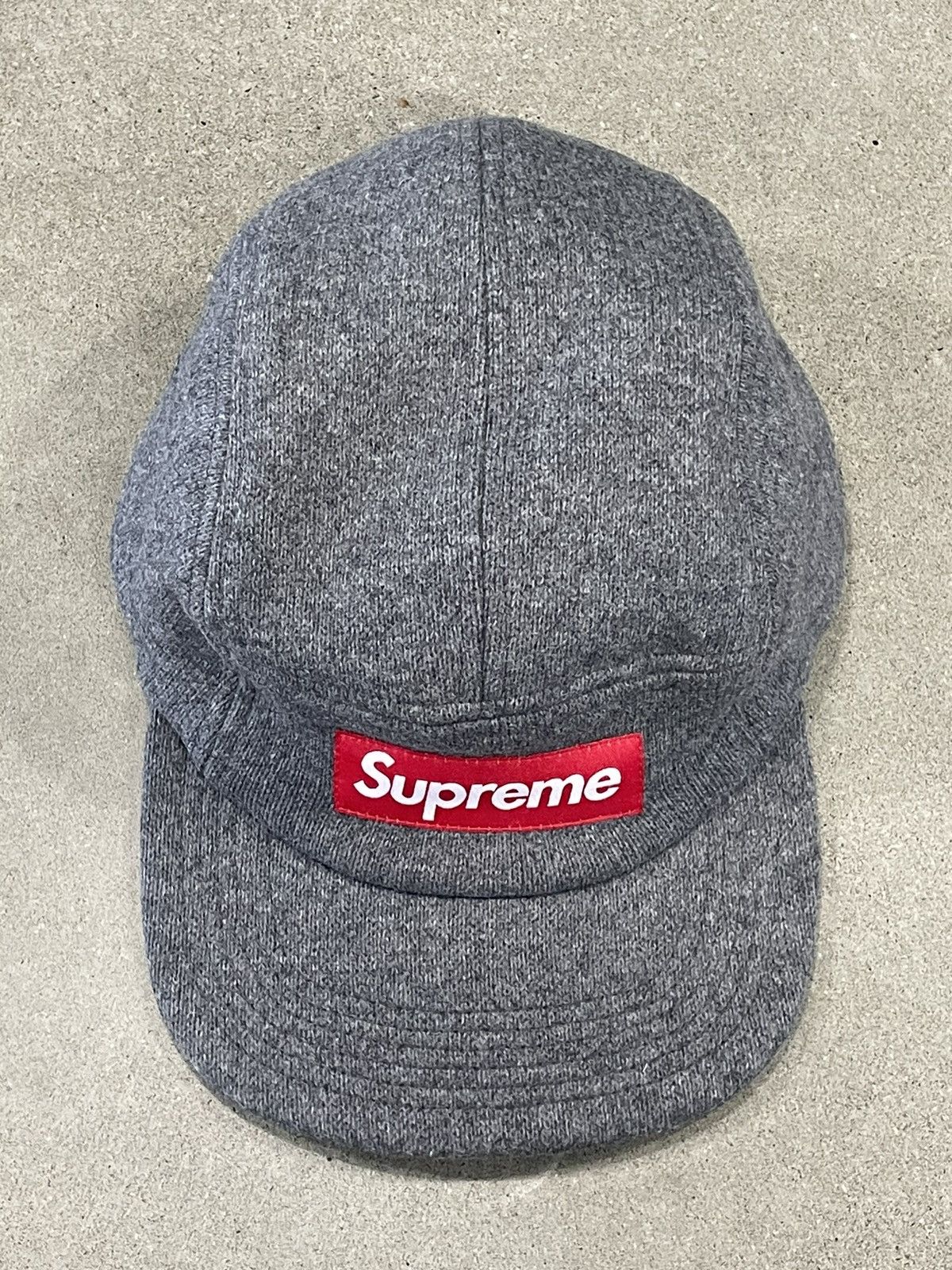Supreme MINT: F/W 2014 Supreme Fitted Wool Camp Cap "HT Grey" Sz M/L Size ONE SIZE - 3 Thumbnail