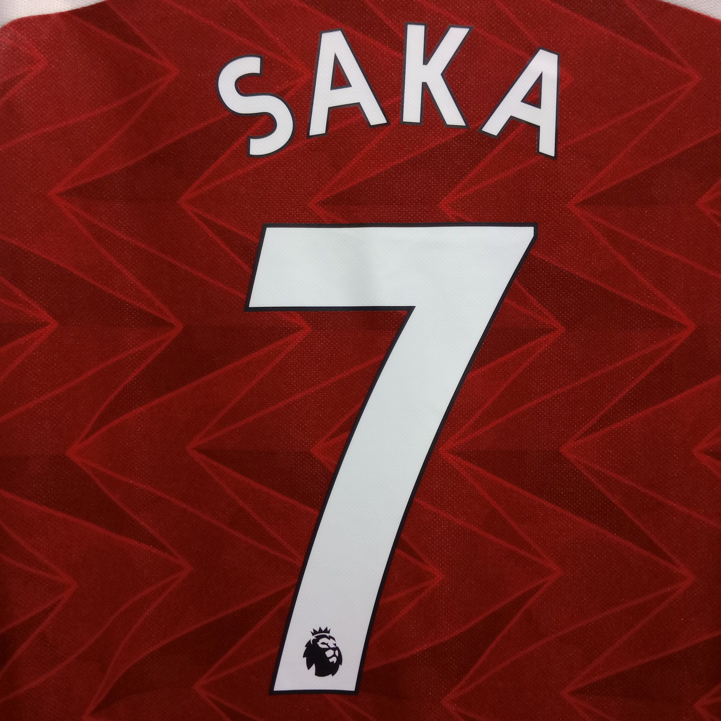Adidas Arsenal 2020-2021 Home Jersey Bukayo Saka 7 Size US L / EU 52-54 / 3 - 4 Thumbnail