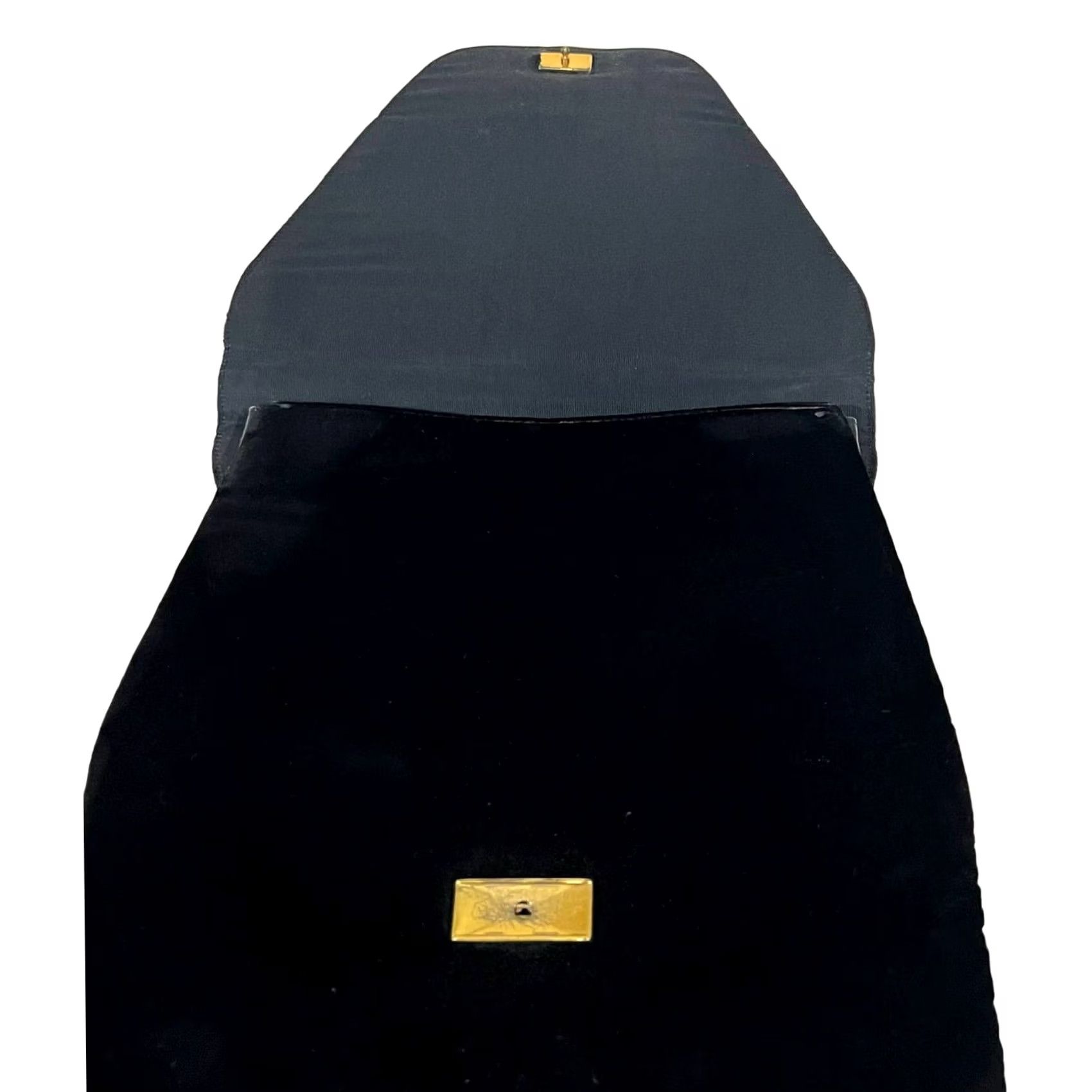 Vintage VINTAGE Jana Black Velvet Shoulder Bag Purse Handbag Women's Evening Latch Closure 10”x11” Velvet Size ONE SIZE - 3 Thumbnail