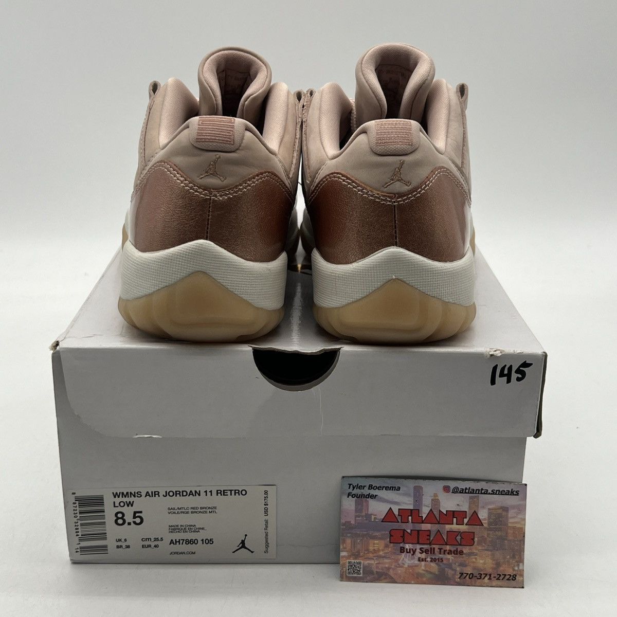 Wmns Air Jordan 11 Low Rose gold