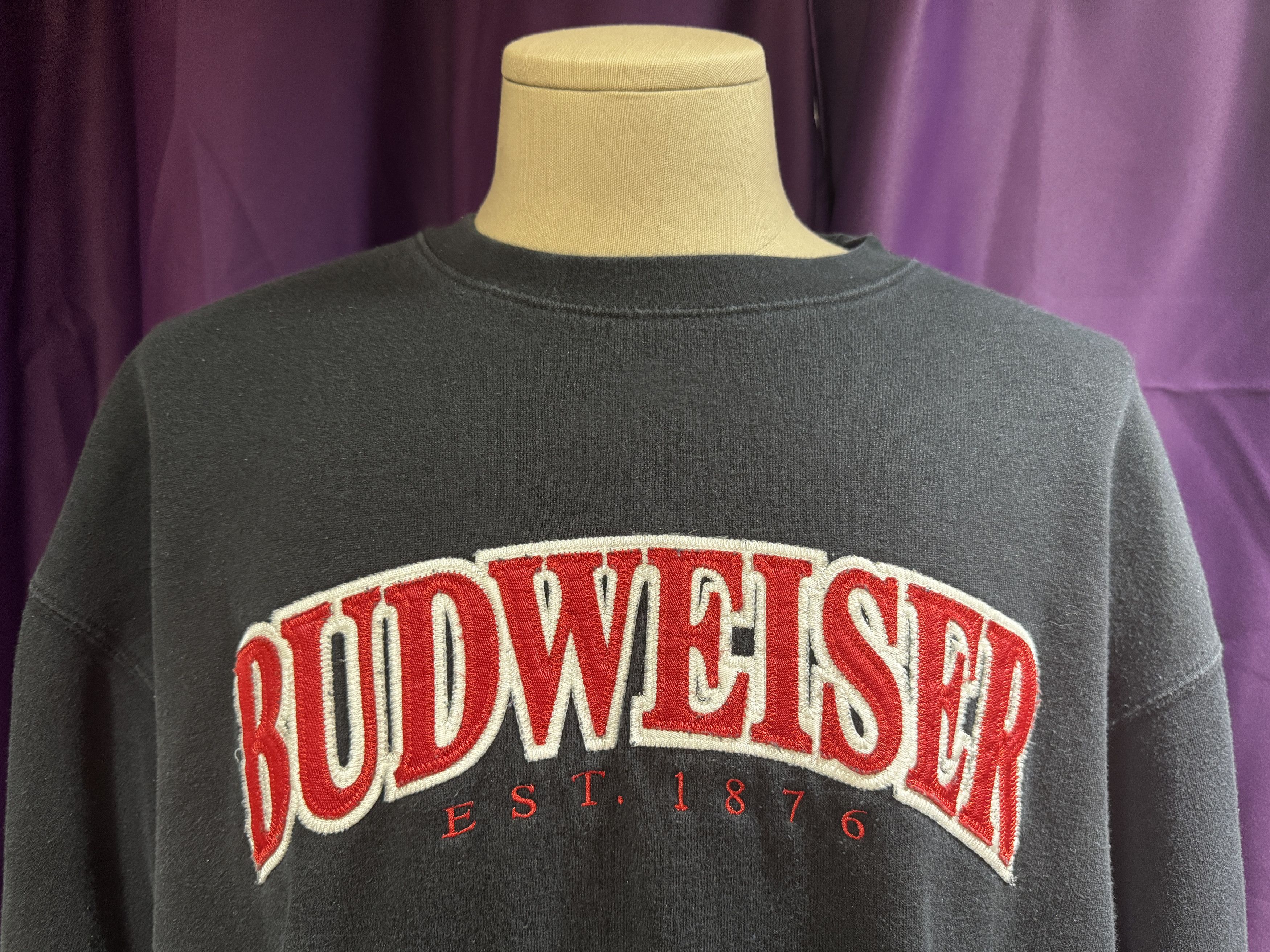 Jansport Budweiser Spellout Crewneck Sweatshirt Size US XL / EU 56 / 4 - 3 Thumbnail