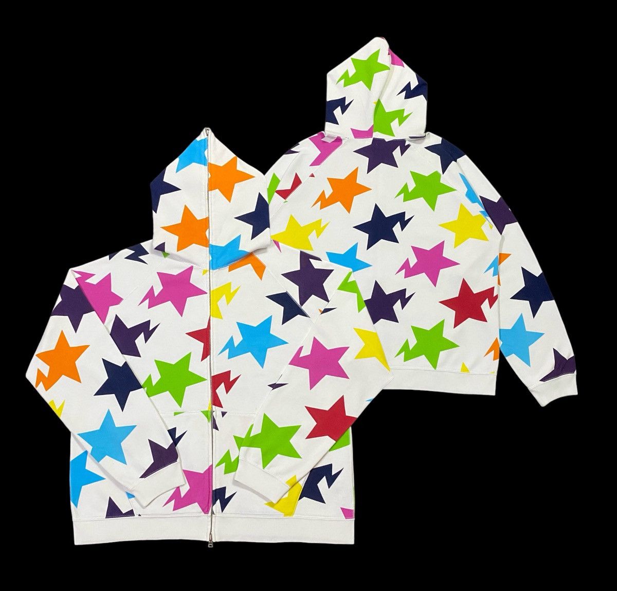 Bape Bape Sta Pattern Full Zip Hoodie Size US L / EU 52-54 / 3 - 3 Thumbnail