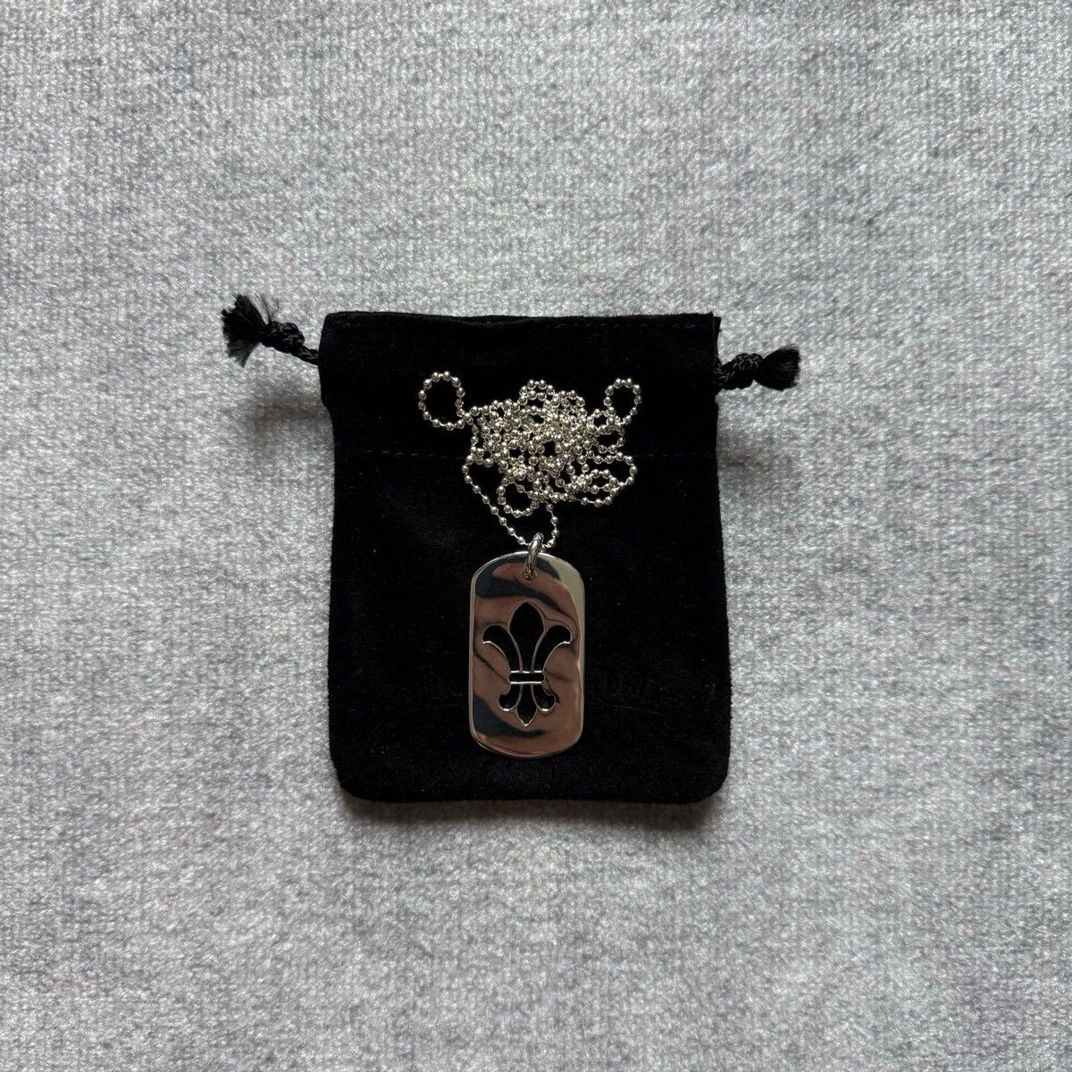 Chrome Hearts Chrome Hearts Fleur Dog Tag Necklace Size ONE SIZE - 3 Thumbnail