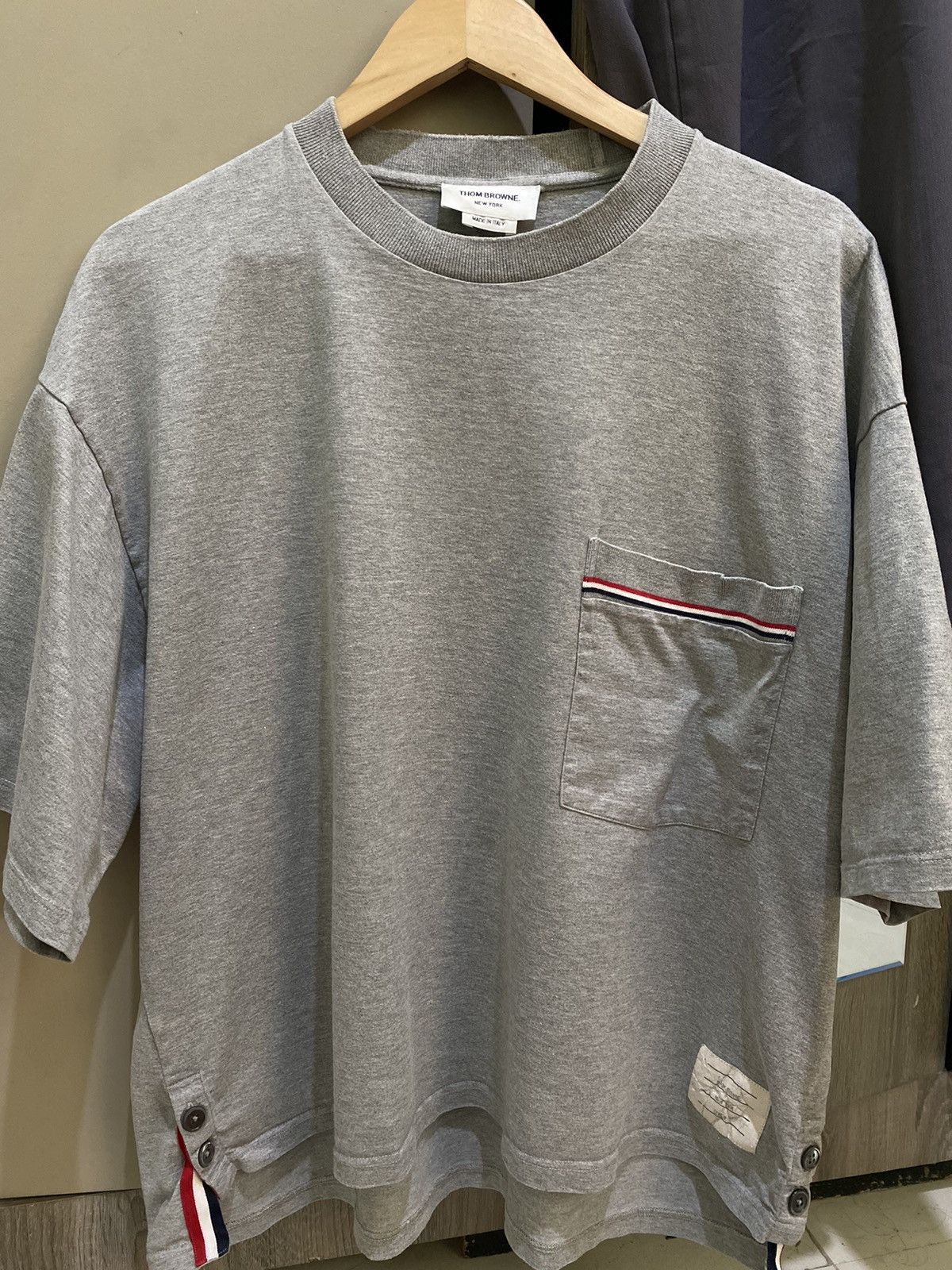 Moncler × Thom Browne Thom browne tshirt boxy fit Size US XL / EU 56 / 4 - 1 Thumbnail