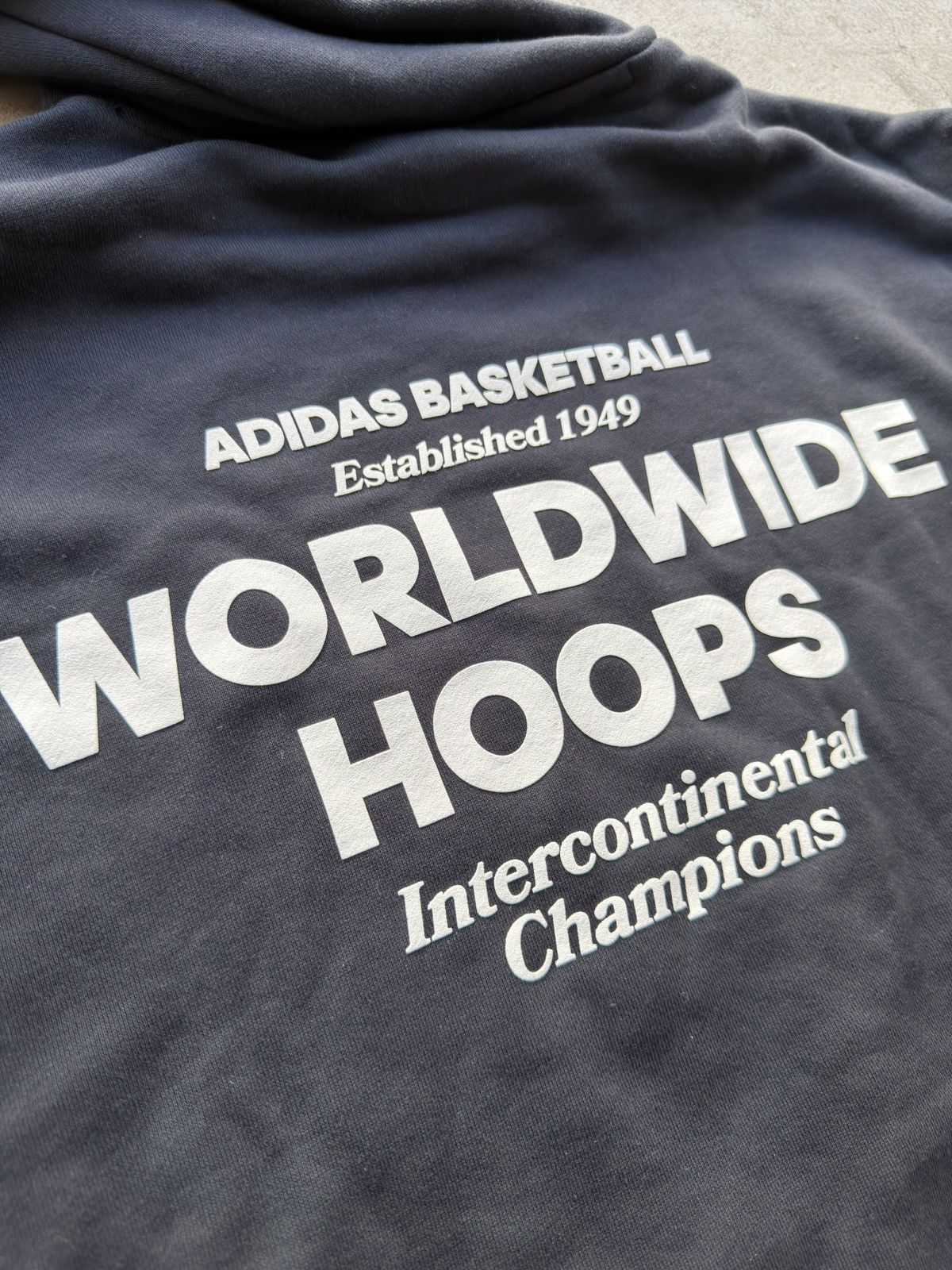 Adidas Adidas Original Basketball Worldwide Hoodie Size US M / EU 48-50 / 2 - 2 Thumbnail