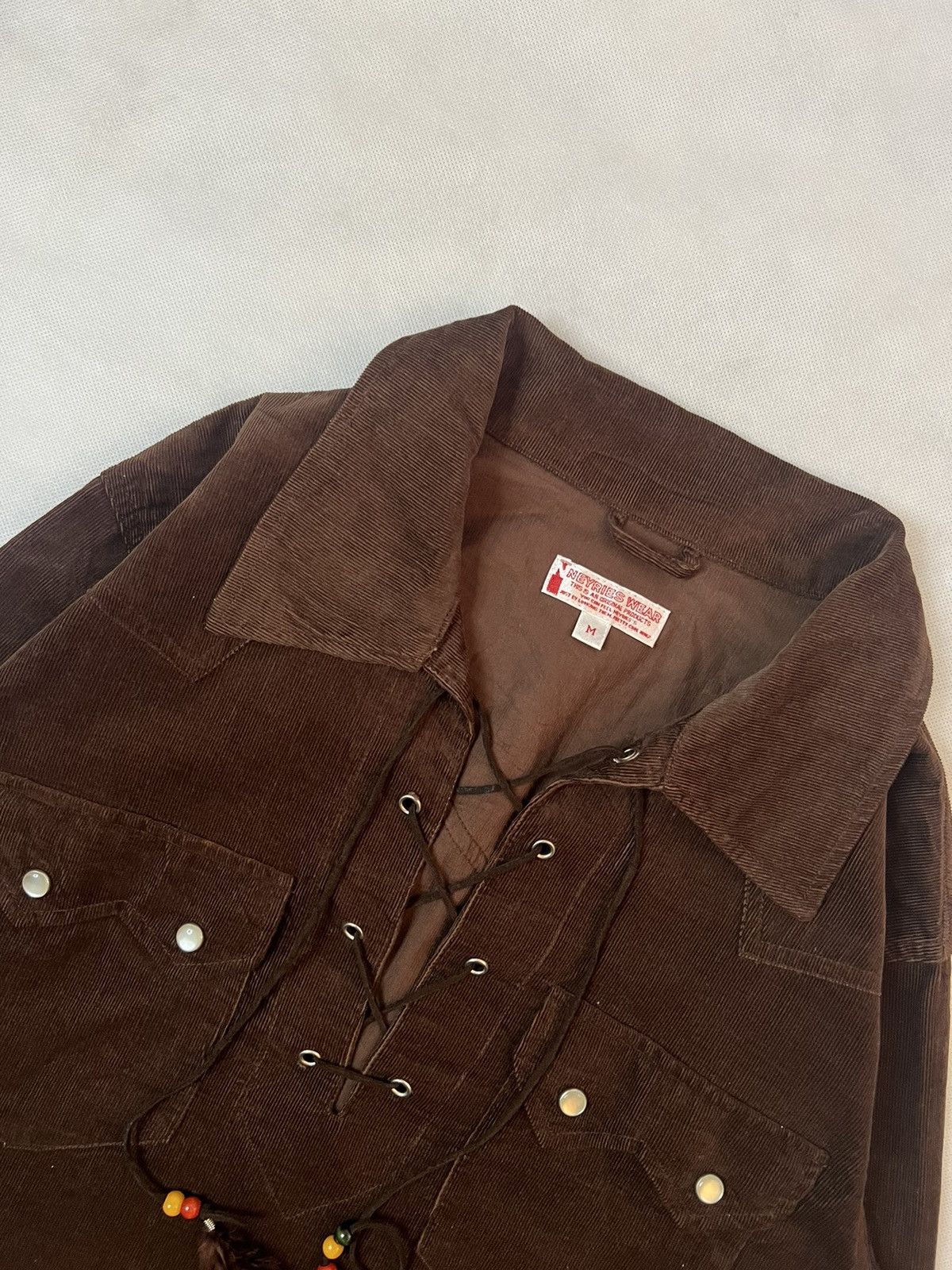 Japanese Brand Vtg Neyries Wear Western Brown Corduroy Shirt Size US M / EU 48-50 / 2 - 2 Thumbnail