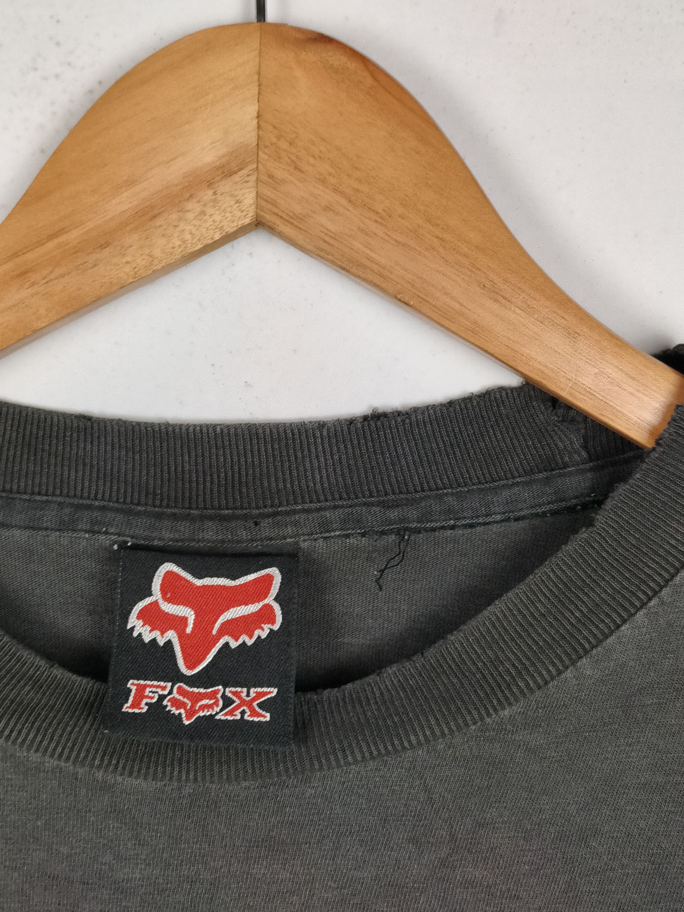 Fox Racing × Vintage Vintage Fox Racing Distressed Shirt Size US M / EU 48-50 / 2 - 3 Thumbnail