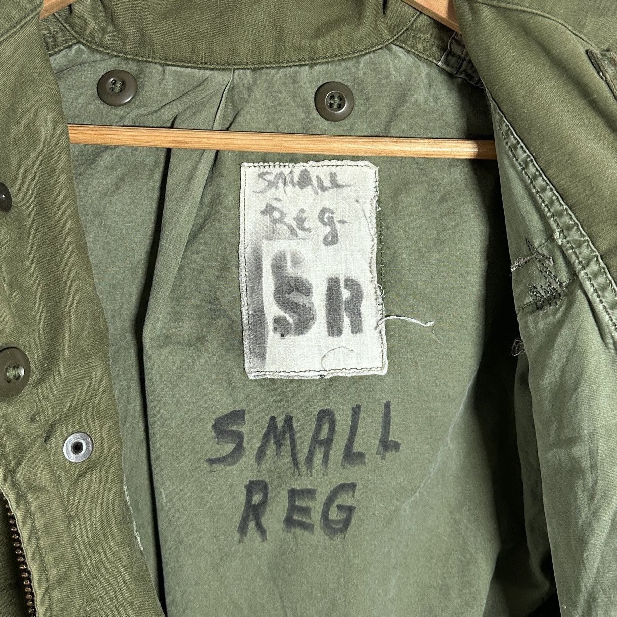 Vintage Reworked U.S. Military M65 Green Field Coat Size US S / EU 44-46 / 1 - 12 Thumbnail