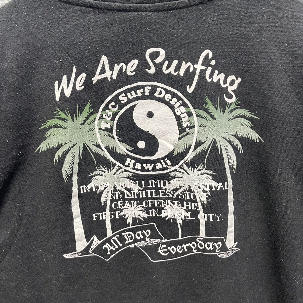 Vintage T&C Surf Designs “We Are Surfing” Black Sweatshirt Size US L / EU 52-54 / 3 - 2 Thumbnail