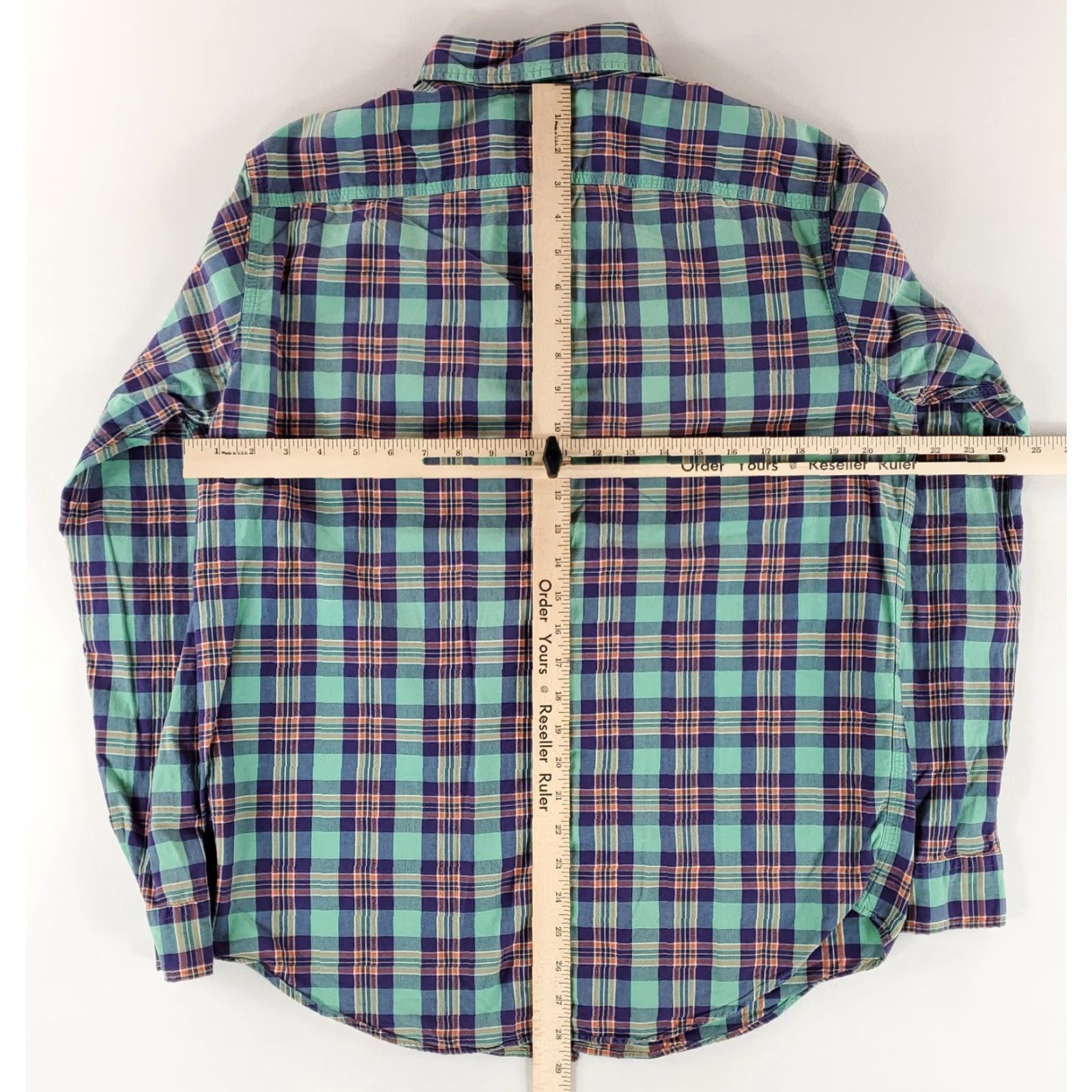 Polo Ralph Lauren Polo Ralph Lauren Button Up Shirt Embroidered Stripes Plaid Pockets Mens L Multicolor Shirt Men L Size US L / EU 52-54 / 3 - 8 Thumbnail