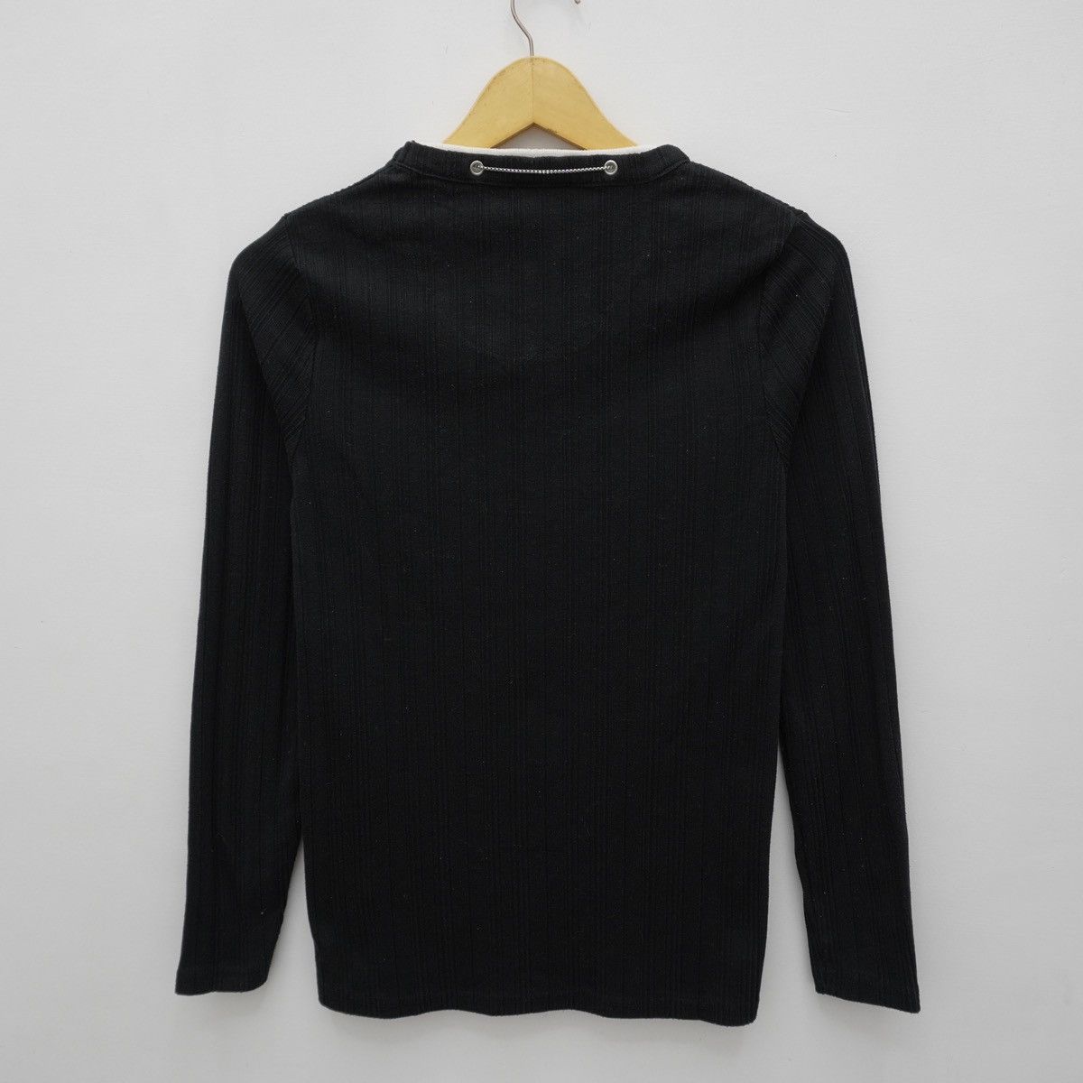 20471120 90s Sick Punk Gothic Double Layer Textured Longsleeve Size US L / EU 52-54 / 3 - 9 Thumbnail