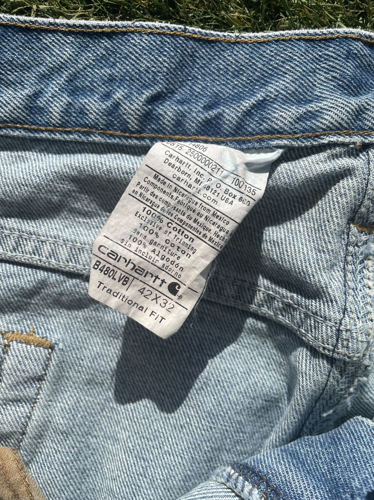Carhartt Vintage Carhartt Blue Jeans Men’s Size 42x32 B480 LVB Denim Size US 42 / EU 58 - 2 Thumbnail