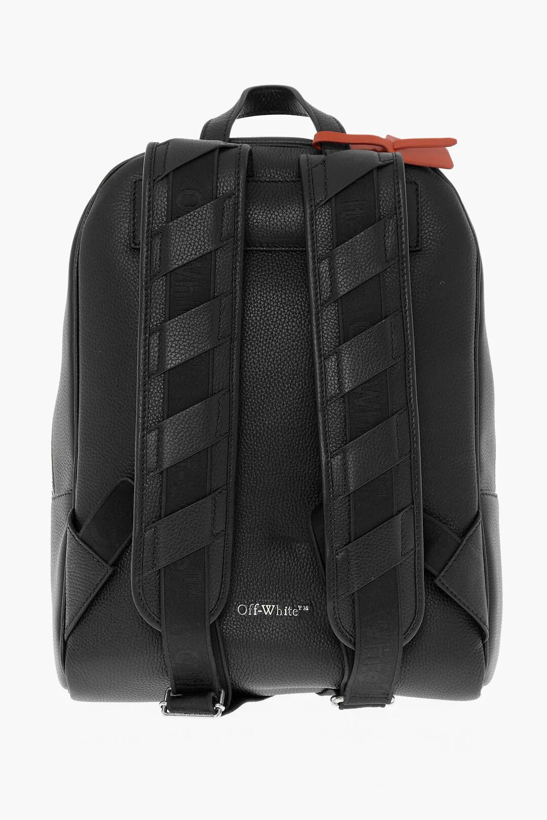 Off-White og1mm0426 Size: OS / Hammered Leather Backpack in Black Size ONE SIZE - 2 Thumbnail