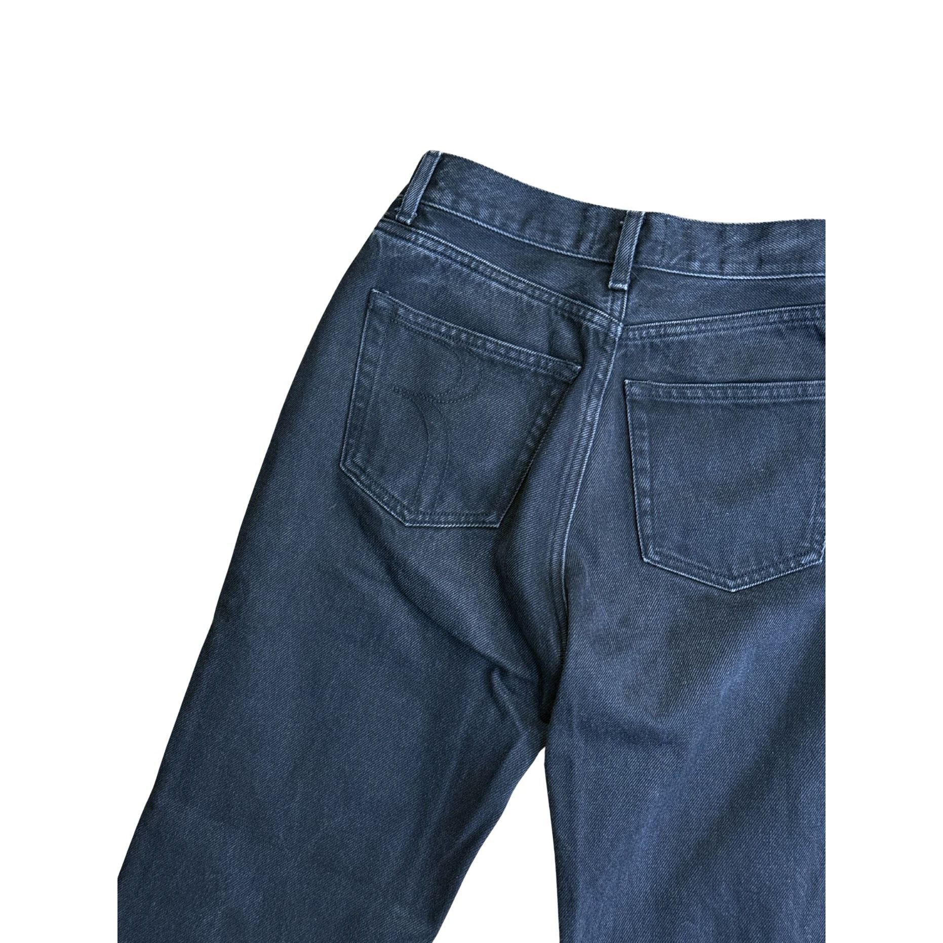 Rouje Rouje Paris Germain Black Denim Straight Leg Jeans EUC $210 Size 42" / US 20 - 2 Thumbnail