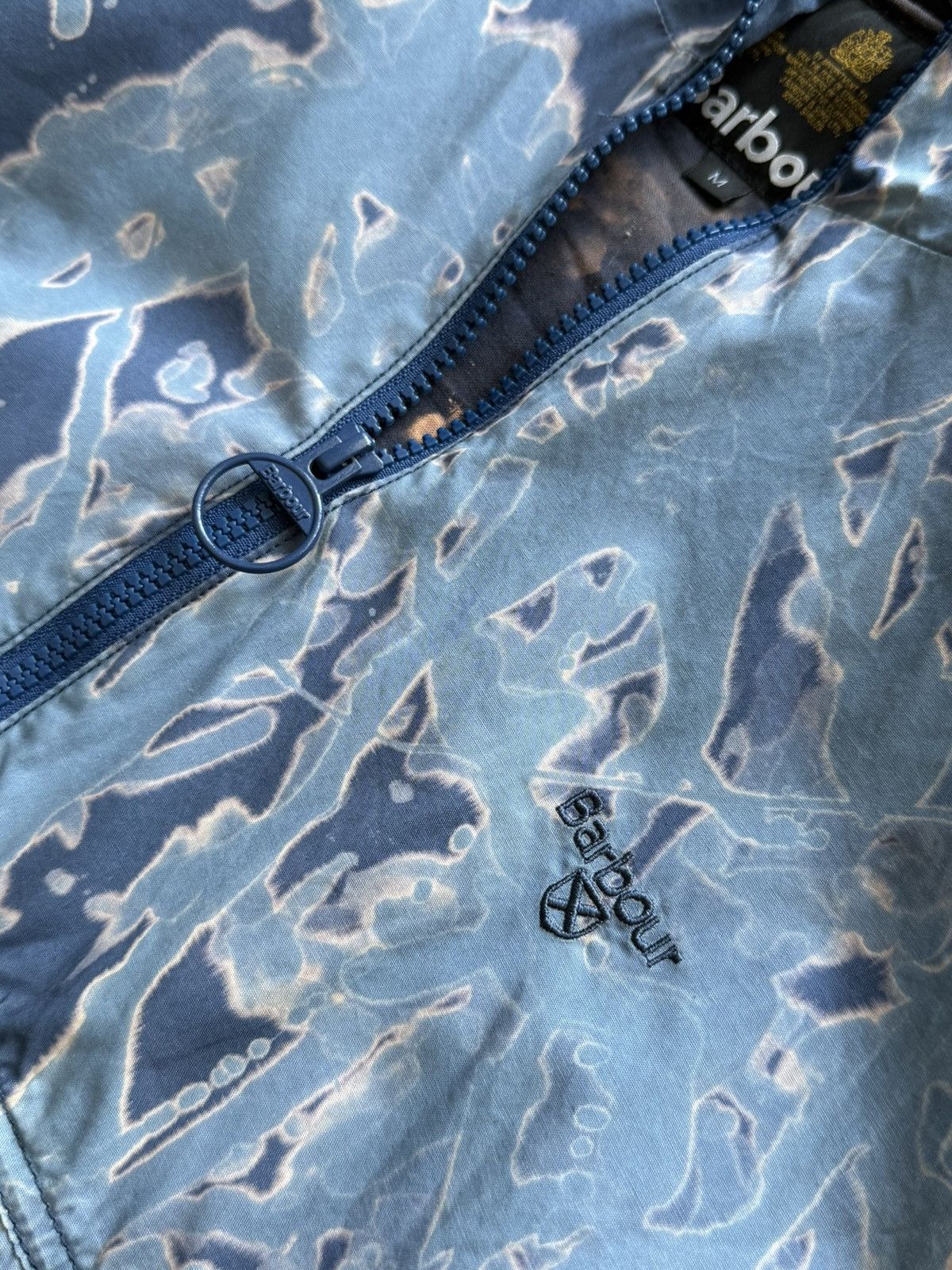 Barbour SS20 Barbour bleached tie dye hooded windbreaker jacket Size US M / EU 48-50 / 2 - 4 Thumbnail