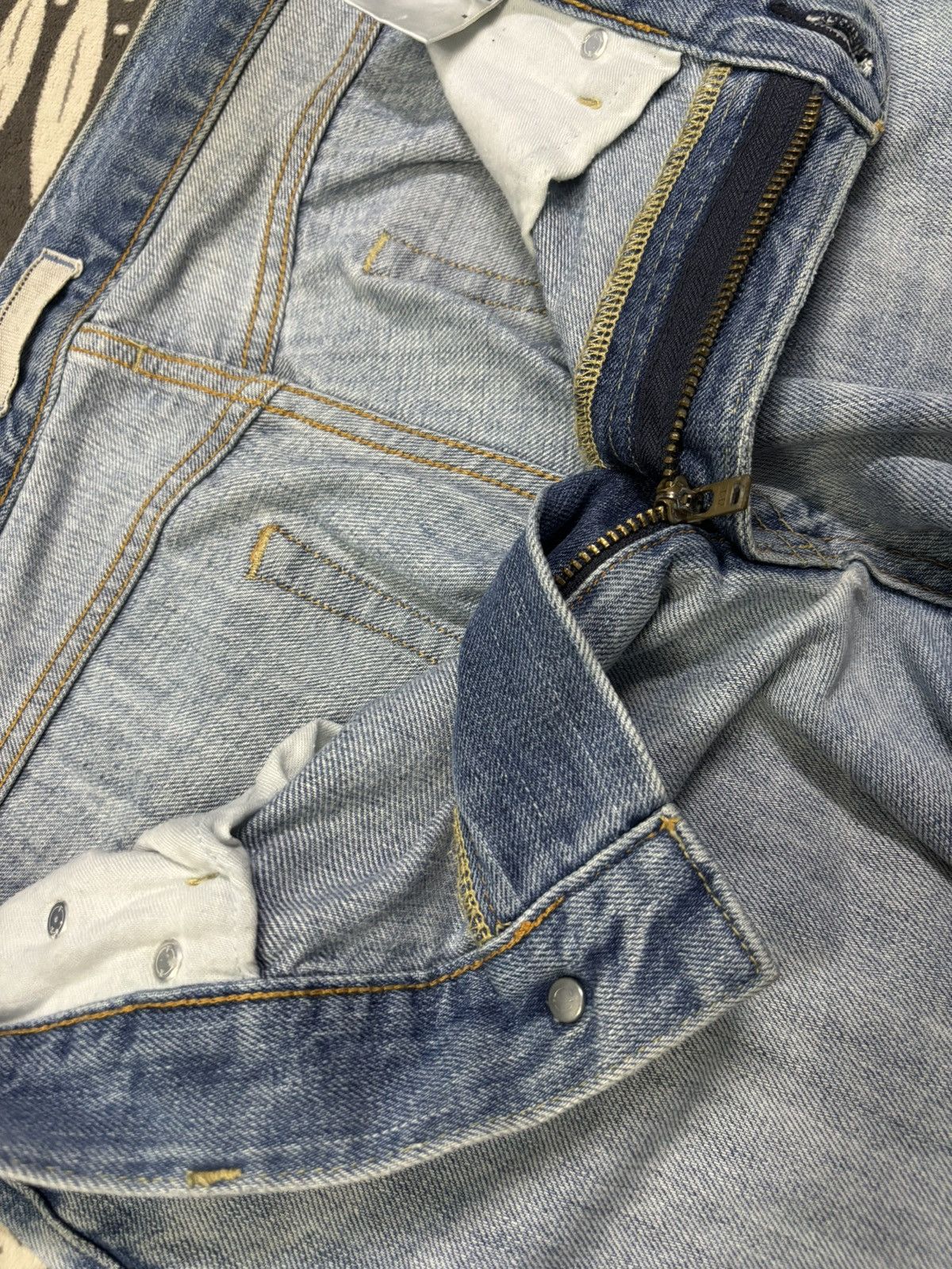Uniqlo Vintage Uniqlo Selvedge Regular Straight Distressed Jeans Size US 32 / EU 48 - 18 Thumbnail