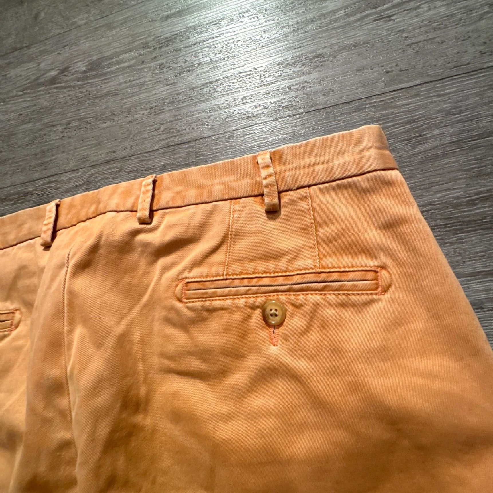 Peter Millar Peter Millar Shorts Mens 34 Orange Chino Casual Pima Cotton Vintage 9" Adult Size US 34 / EU 50 - 5 Thumbnail