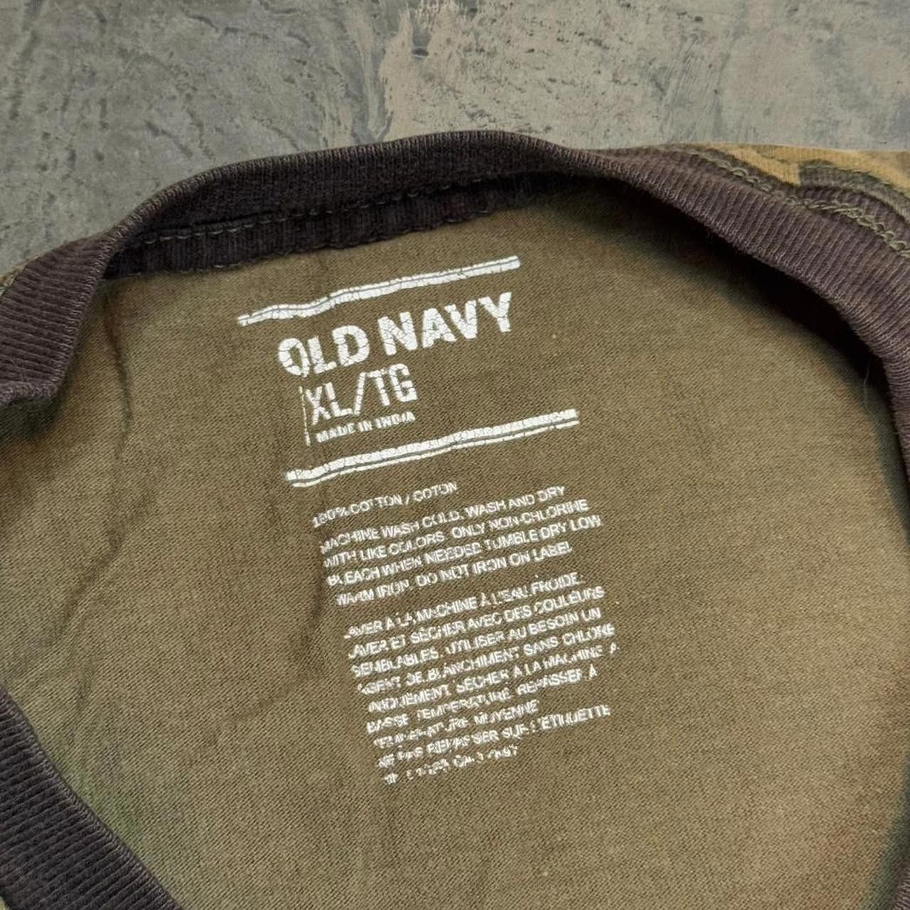 Old Navy × Vintage Vintage Y2K Old Navy Camo T-Shirt Size US XL / EU 56 / 4 - 5 Thumbnail