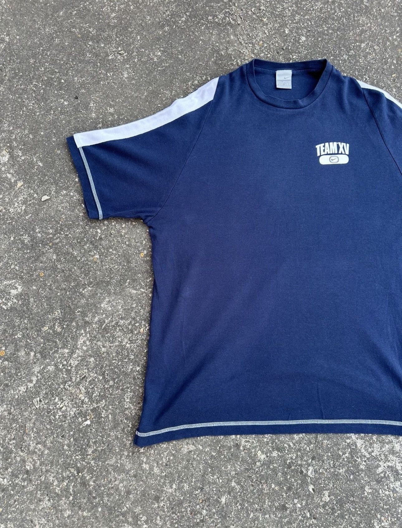 Nike Vintage Nike T-shirt Team XV Navy Fit Size US XL / EU 56 / 4 - 2 Thumbnail