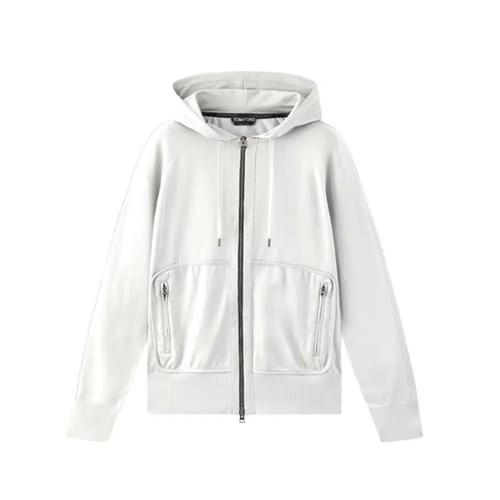 Tom Ford o1loc1c0325 FLK005 Hoodie in White Size M / US 6-8 / IT 42-44 - 1 Preview