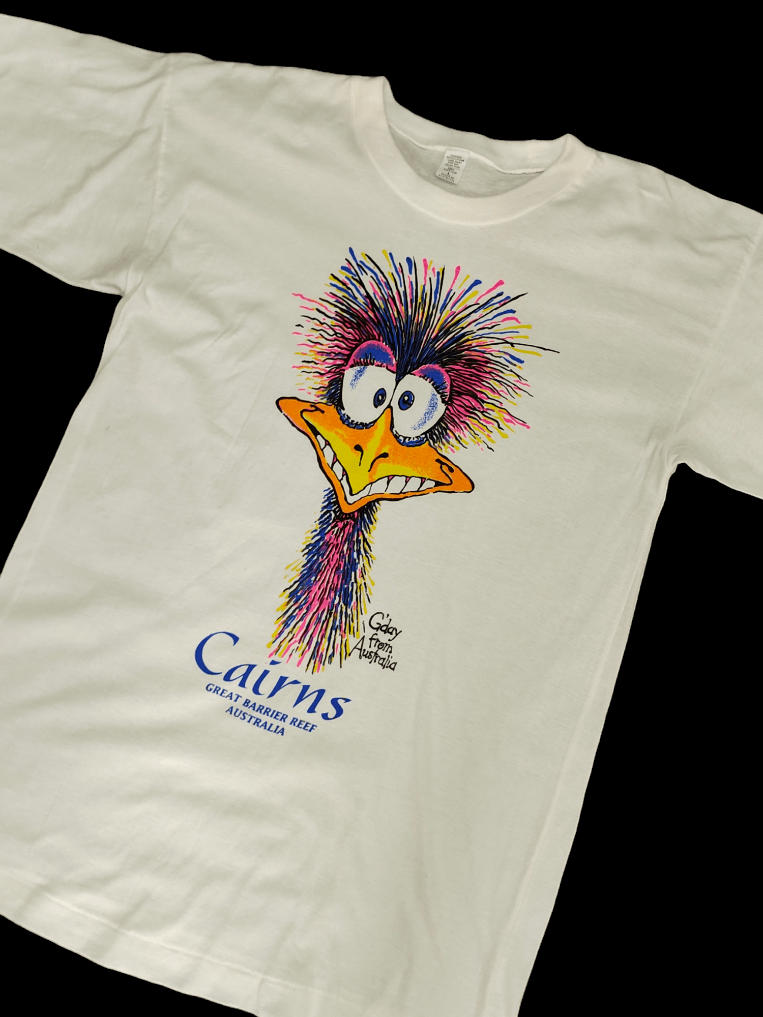 Man Made In Australia Vintage 90s Cairns Australia Artwork T-Shirt Ken Done Mambo Size US M / EU 48-50 / 2 - 1 Thumbnail