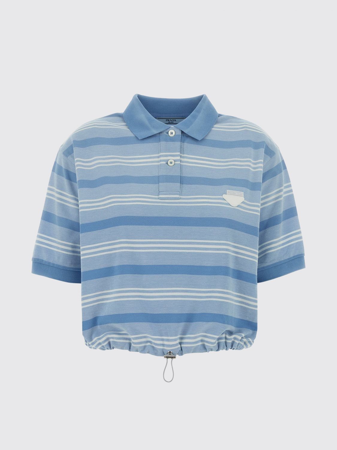 Prada Prada Polo Shirt Woman Sky Blue Size M / US 6-8 / IT 42-44 - 1 Preview
