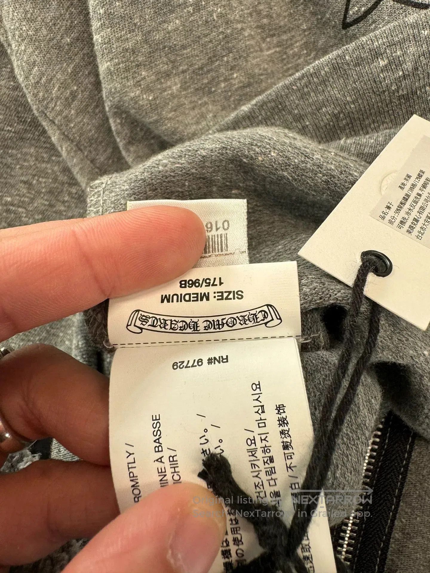 Chrome Hearts Chrome Hearts Gray Cross Zip Hoodie. Size US M / EU 48-50 / 2 - 8 Thumbnail