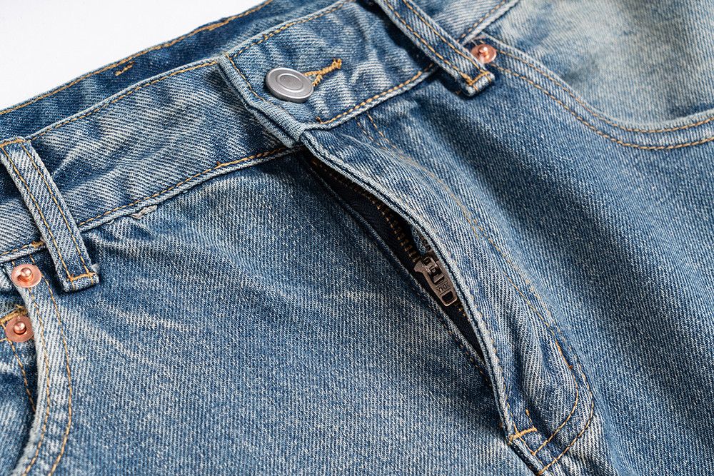 Japanese Brand × Vintage Washed Faded Blue Baggy jeans Size US 34 / EU 50 - 6 Thumbnail