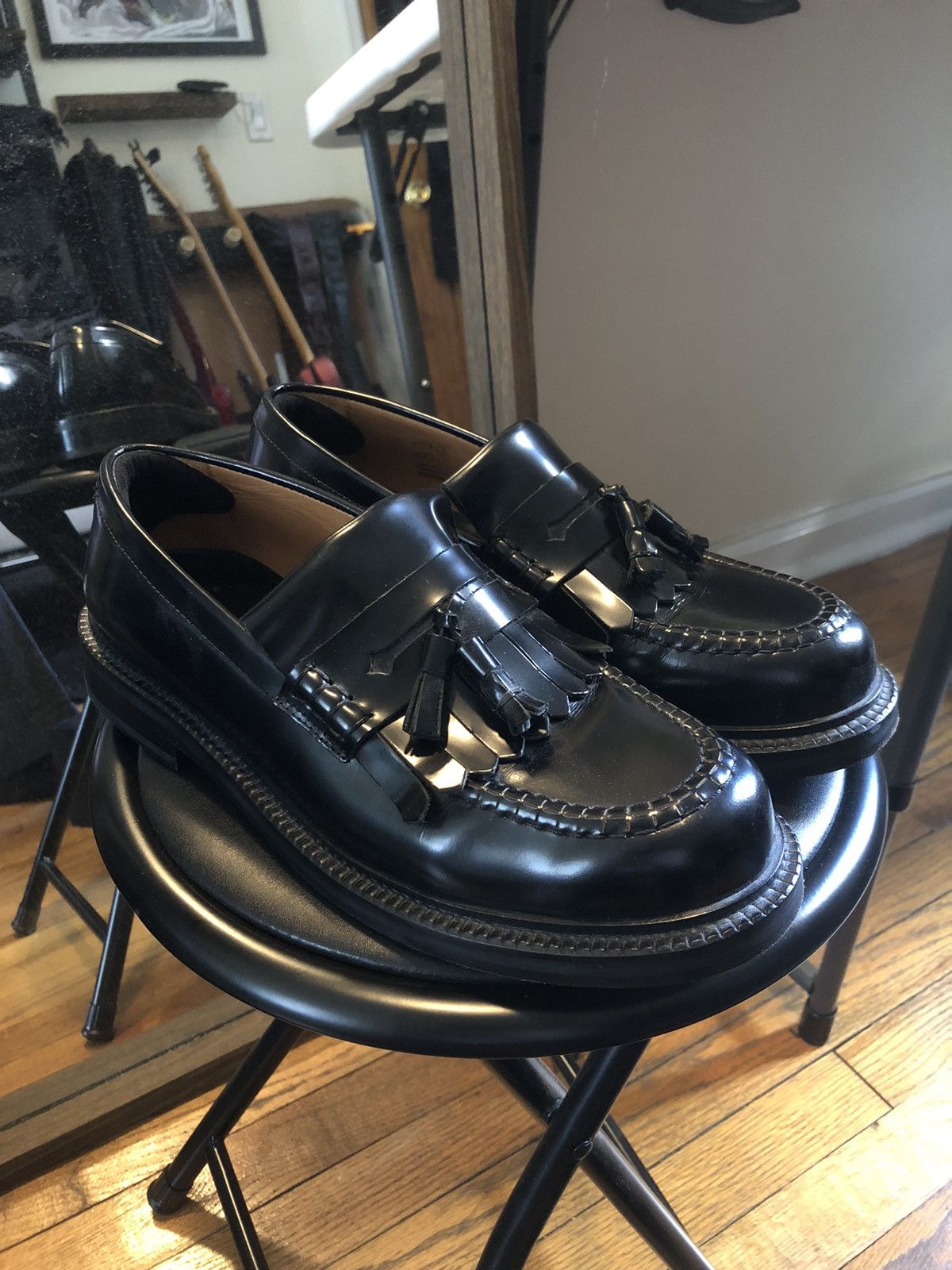 Sandro Sandro Paris Loafers Black Leather Size 10 EU 43 Size US 10 / EU 43 - 1 Thumbnail